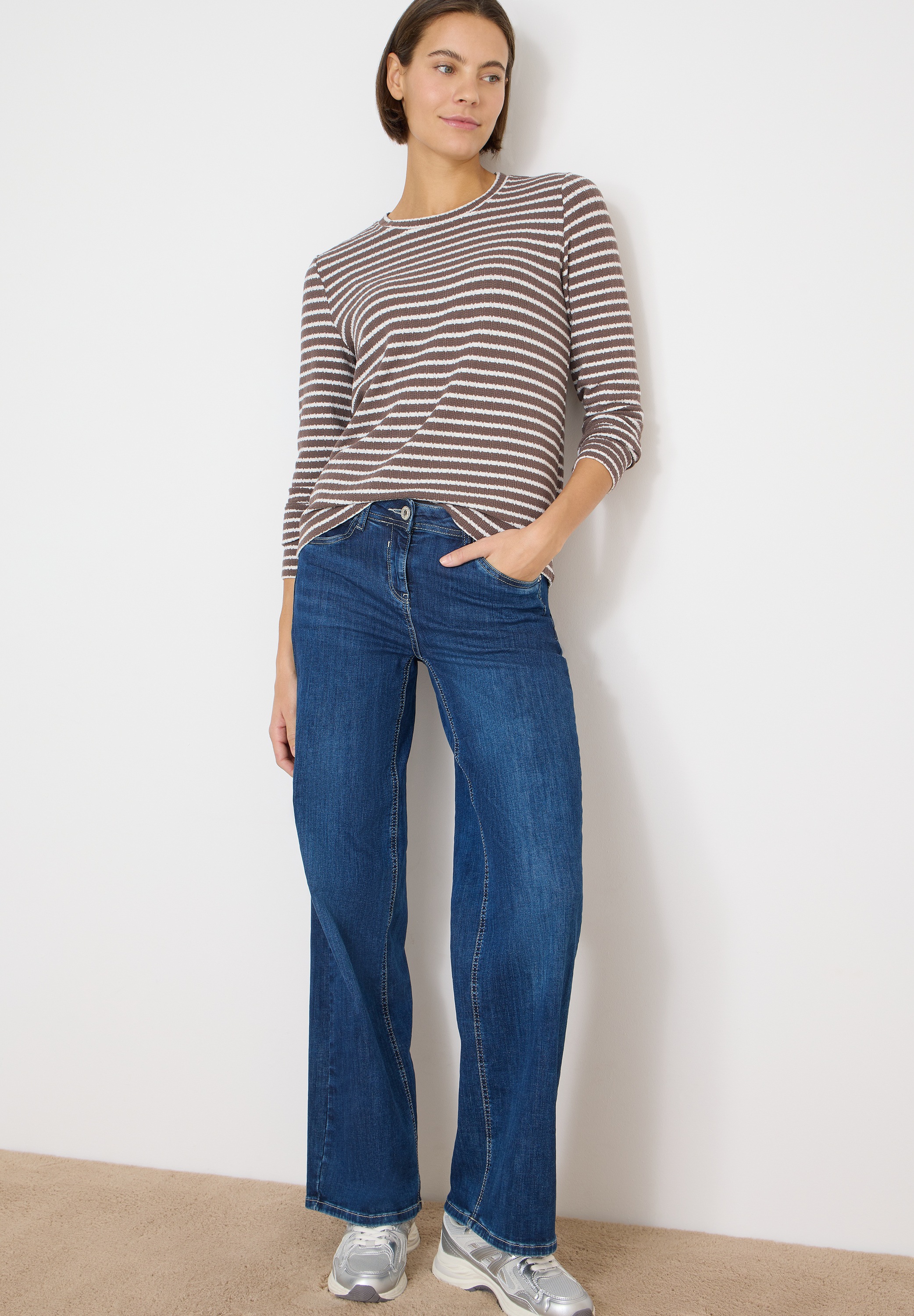 Cecil Langarmshirt im Streifen-Design