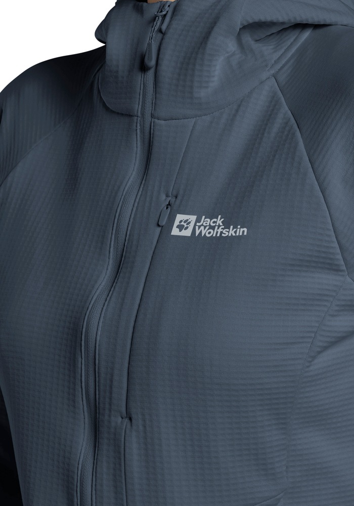 Jack Wolfskin Fleecejacke »KOLBENBERG HOODED FZ W«, mit Kapuze