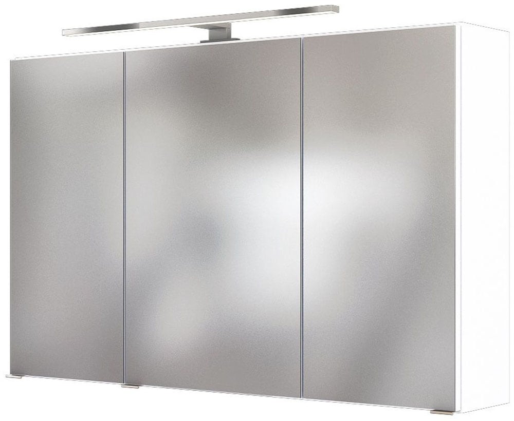 welltime Badmöbel-Set »Welltime Möbel Baabe Waschtisch-Set 3tlg. oder 5tlg.«, (5 St.), gedämpfte Scharniere und Softclose-Funktion, inklusive LED-Beleuchtung