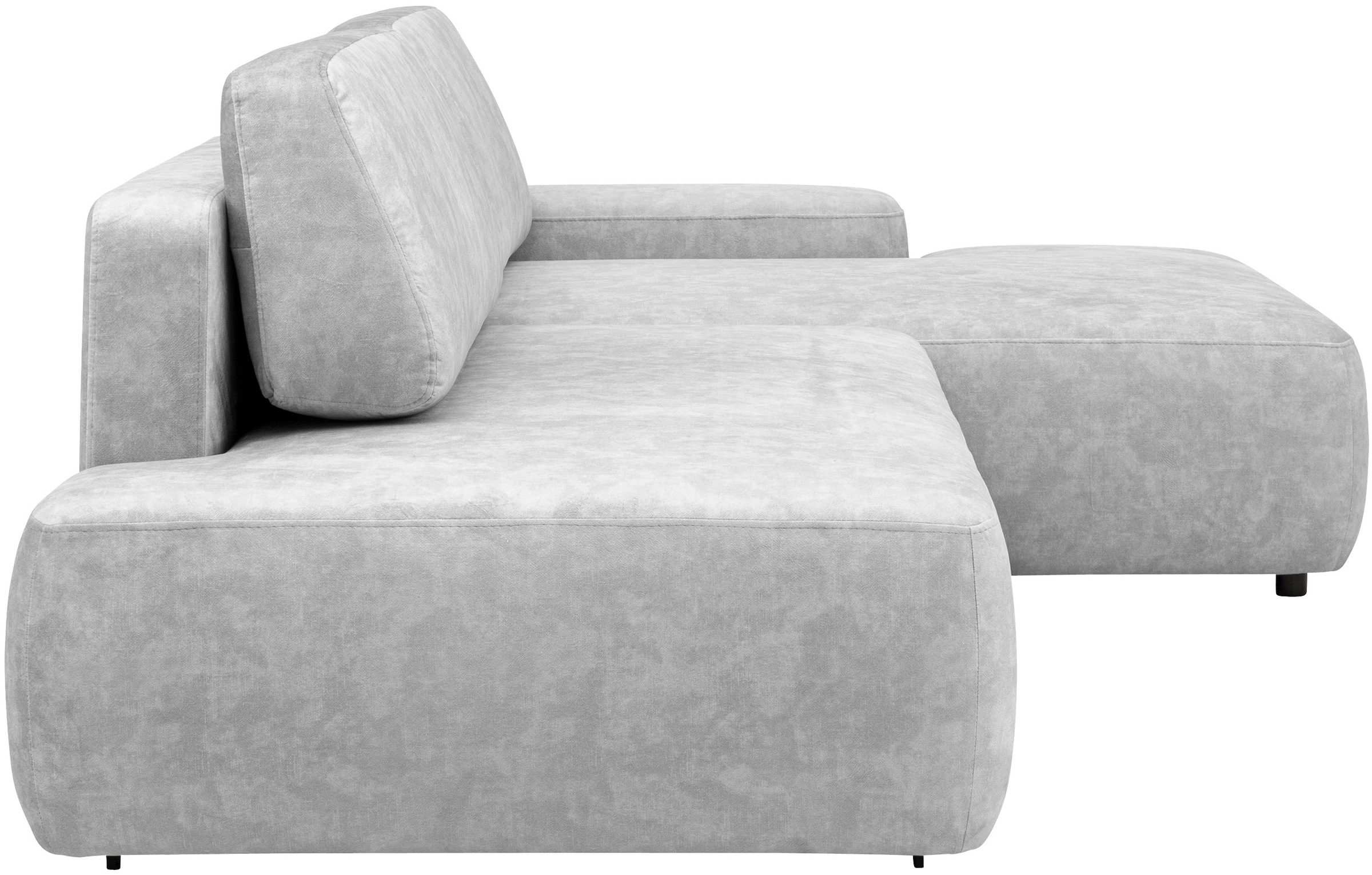 INOSIGN Ecksofa »TORGE, Schlafsofa Cord, Samtvelours u. Strukur fein, Couch in L-Form«, Schlaffunktion und Bettkasten, Liegefläche: 210x125 cm, neues Design