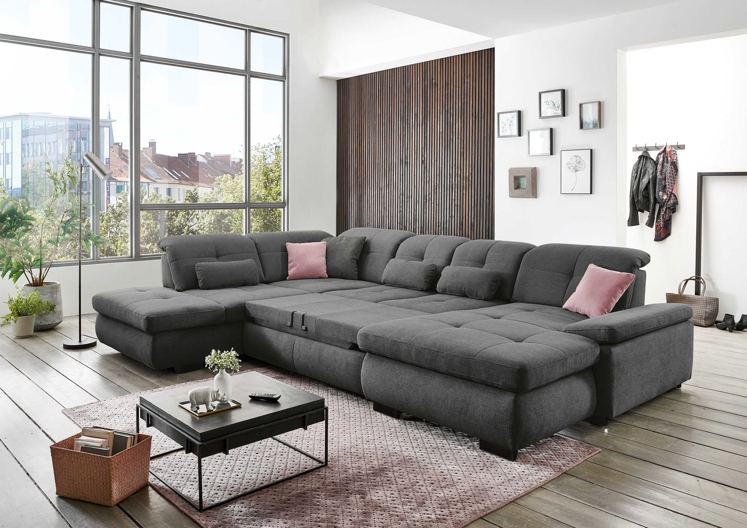 Die PlanBar Ecksofa »MP-IN16012 L-Form, mit Kaltschaum-Polsterung«, inkl. Sitztiefenverstellung wahlweise mit weiteren Funktionen