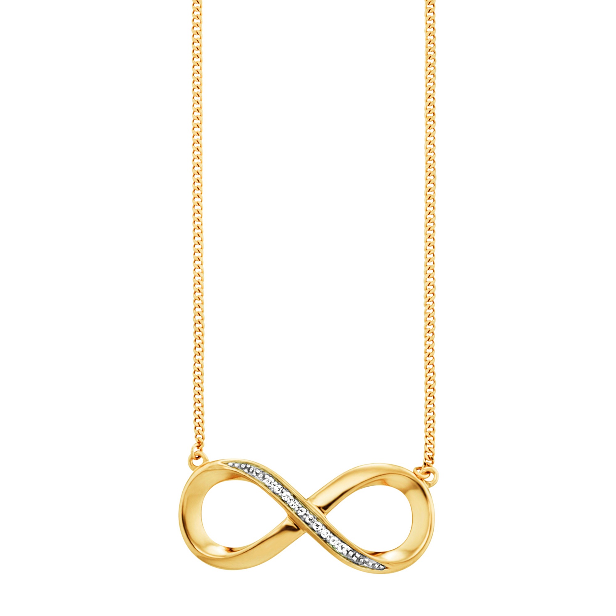 CAÏ Collier »925/-Sterling Silber vergoldet Topas Infinity« Collier