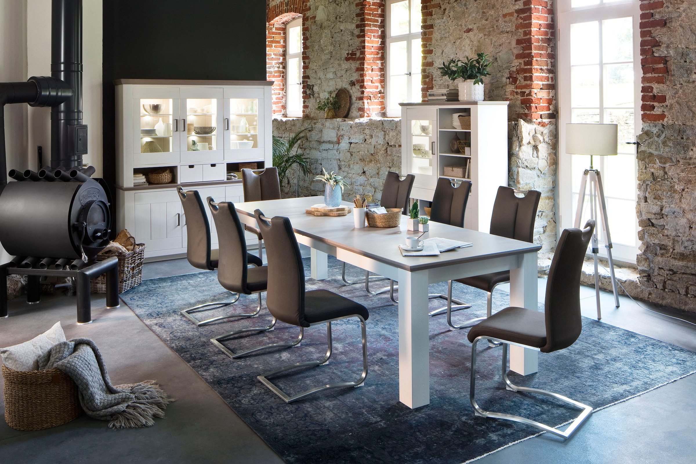 furniture »Artos«, Stuhl Kg BAUR St., Echtlederbezug, belastbar 2 bestellen Leder, 140 (Set), bis MCA mit | Freischwinger