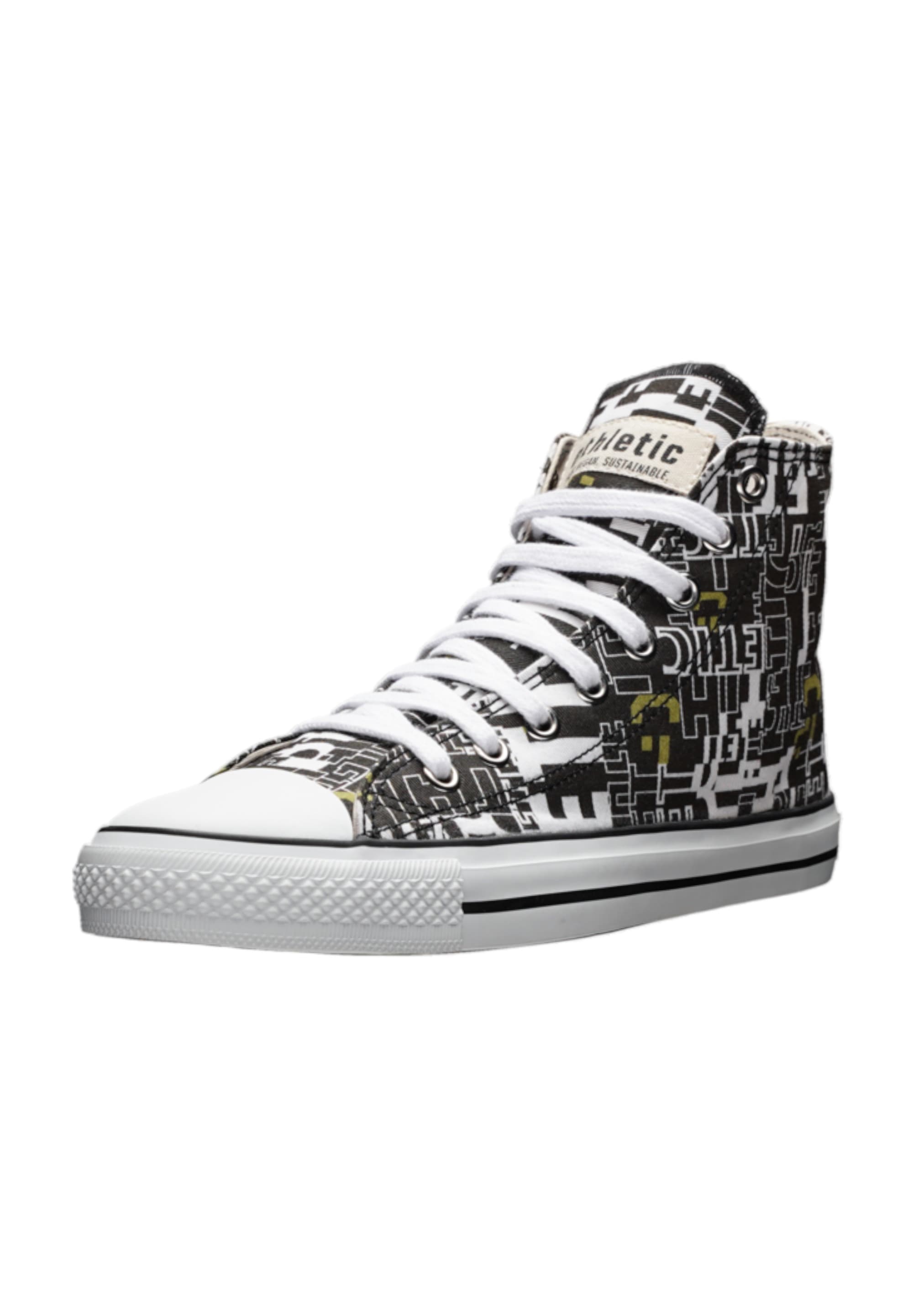 Ethletic White Cap Hi Cut Sneaker Black/White 38