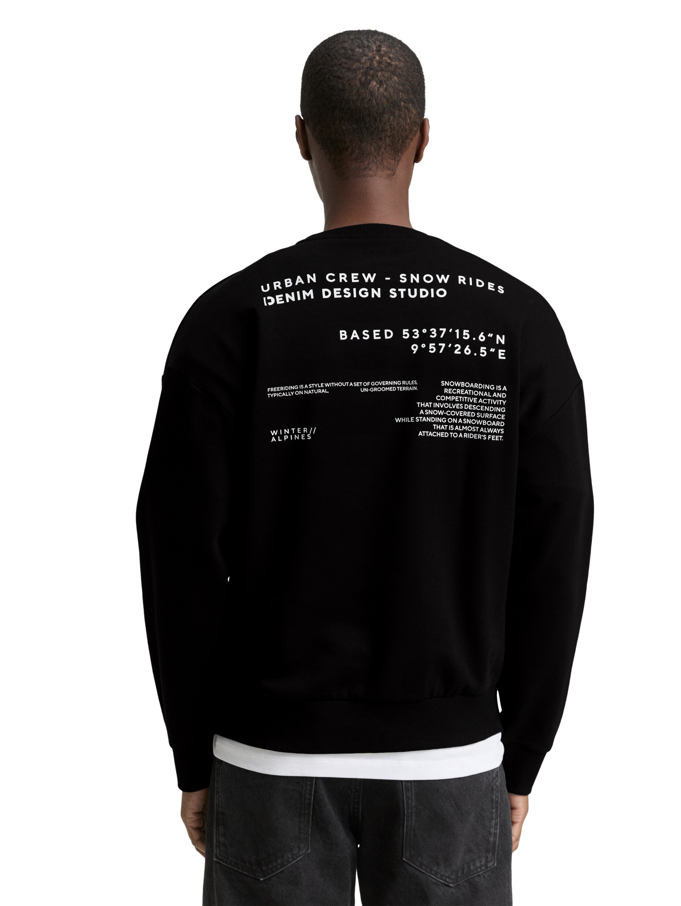 TOM TAILOR Denim Sweatshirt, mit Schriftzügen günstig online kaufen