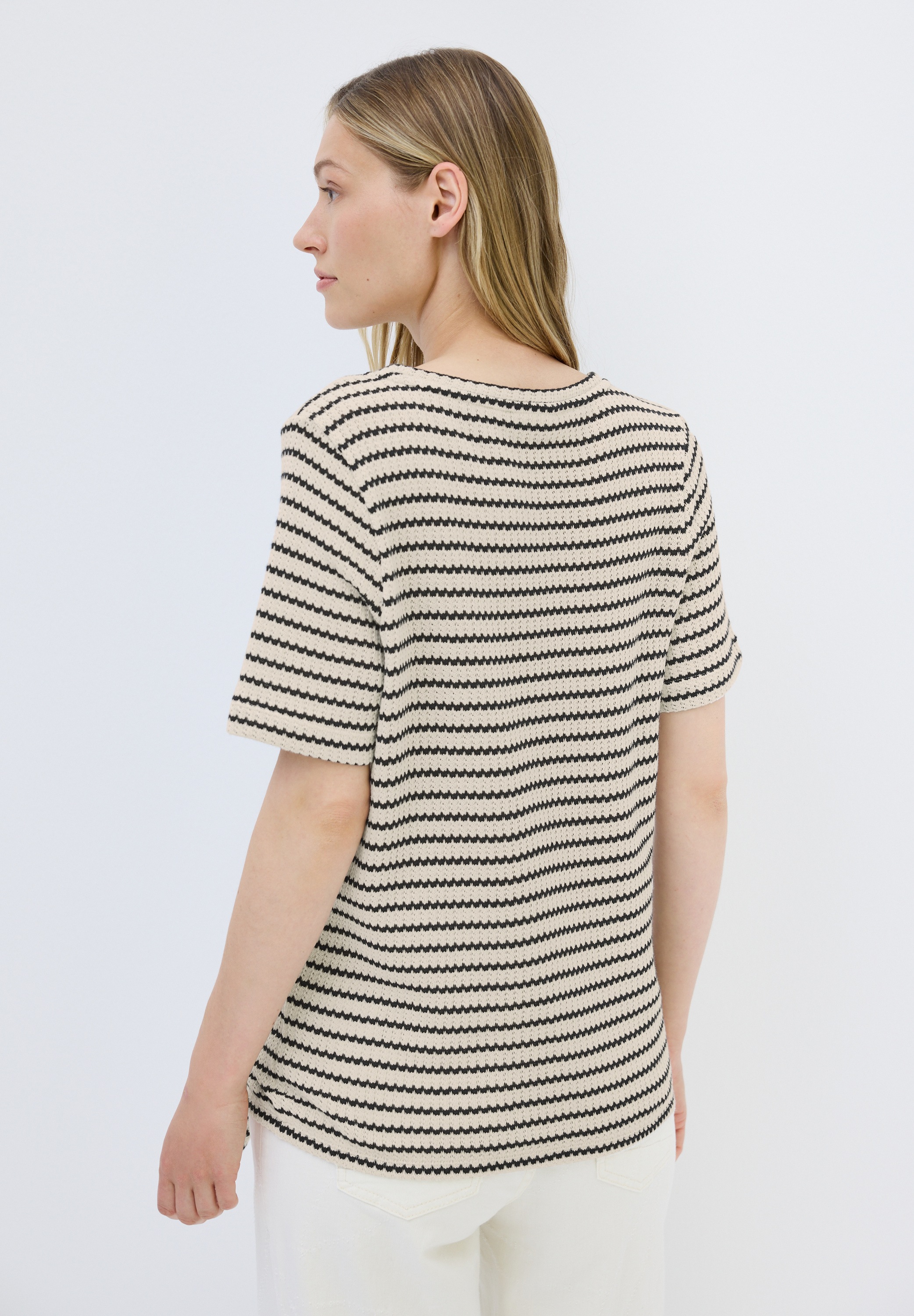 Cecil T-Shirt, aus Baumwolle mit Stretchante günstig online kaufen