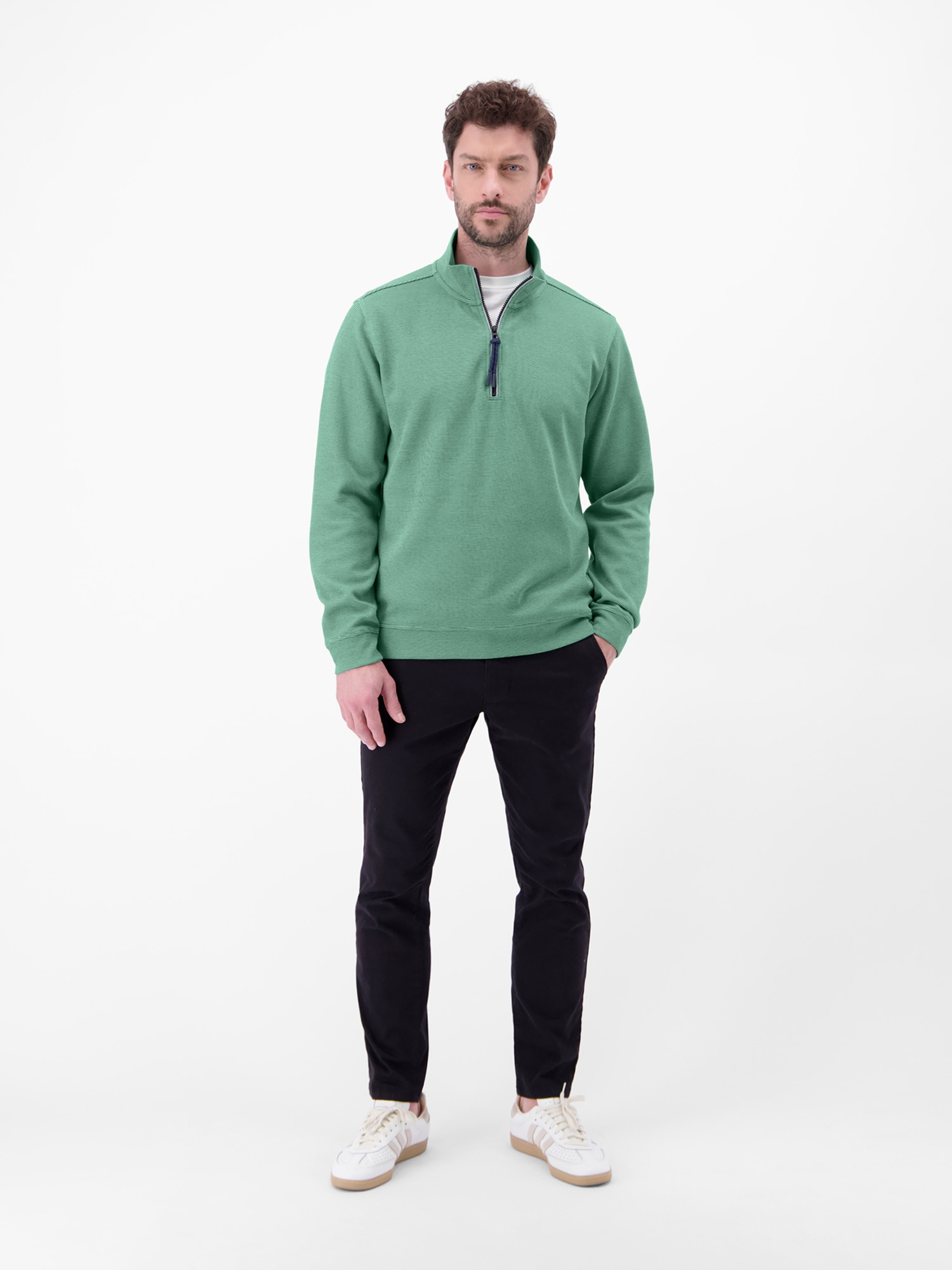 LERROS Sweatshirt »Troyer in Sweatqualität«
