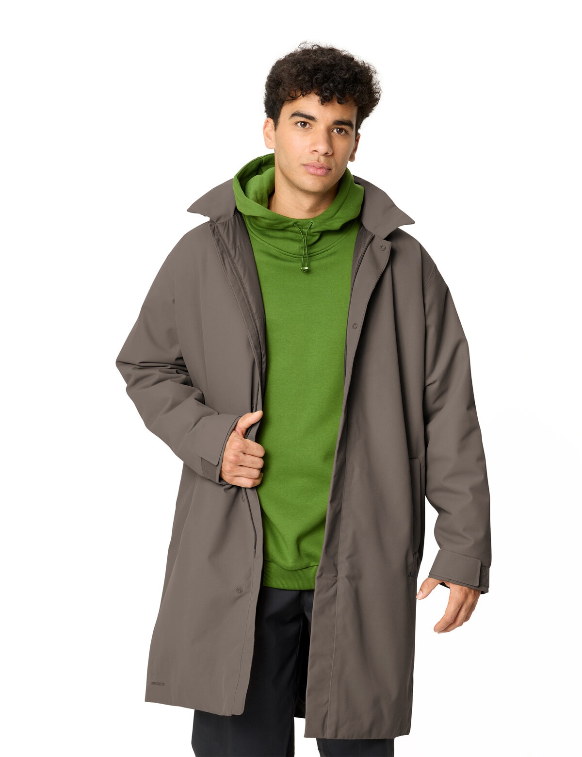 VAUDE Trenchcoat »MEN'S COREWAY PADDED TRENCHCOAT« mit leichter Wattierung, mit Zwei-Wege-Reißverschluss