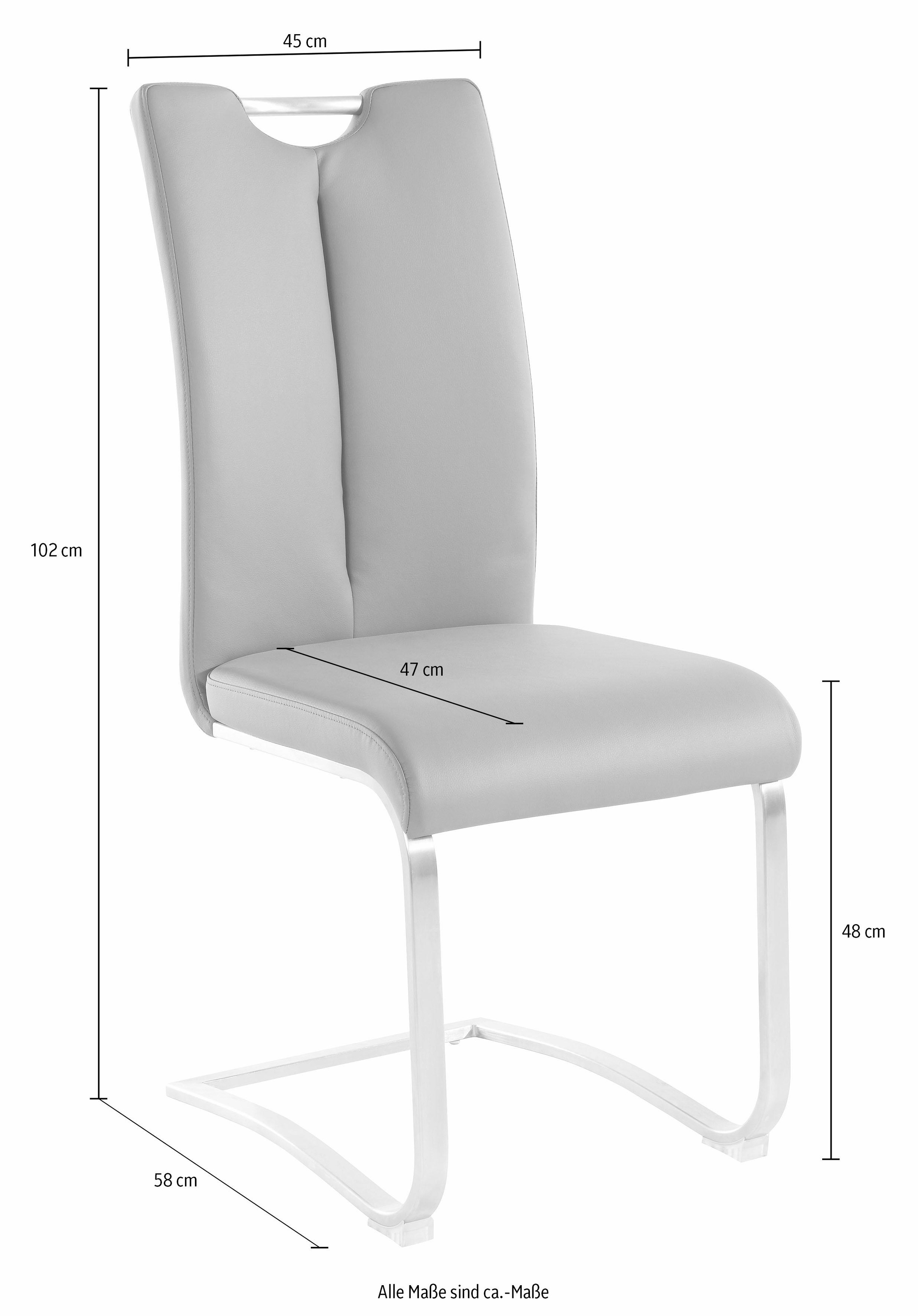 MCA furniture Freischwinger »Artos«, belastbar | bis kaufen St., Kg (Set), Stuhl Kunstleder, BAUR 140 2