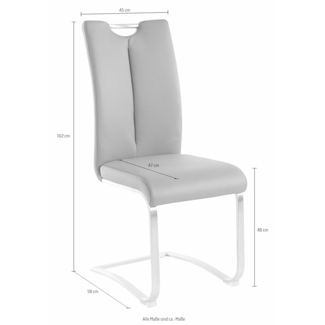 MCA furniture Freischwinger »Artos«, (Set), 2 St., Kunstleder, Stuhl bis  140 Kg belastbar kaufen | BAUR