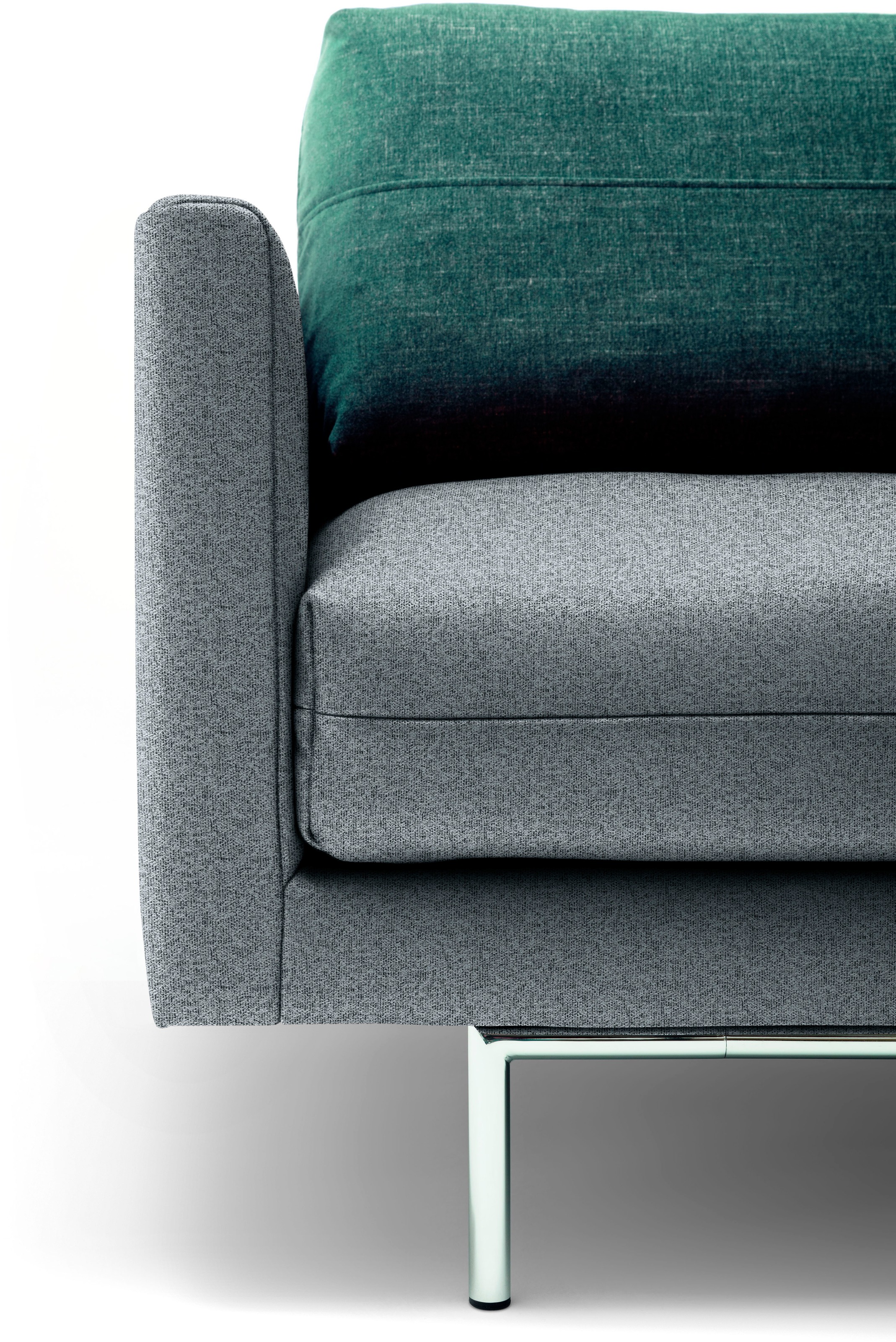 Creation BY ROLF BENZ 3,5-Sitzer »CR.414, Designsofa, edles Sofa, Loungesofa, Ledersofa, klares Design«, aus Leder oder Chenille, erstklassiger Sitzkomfort, legere Polsterung