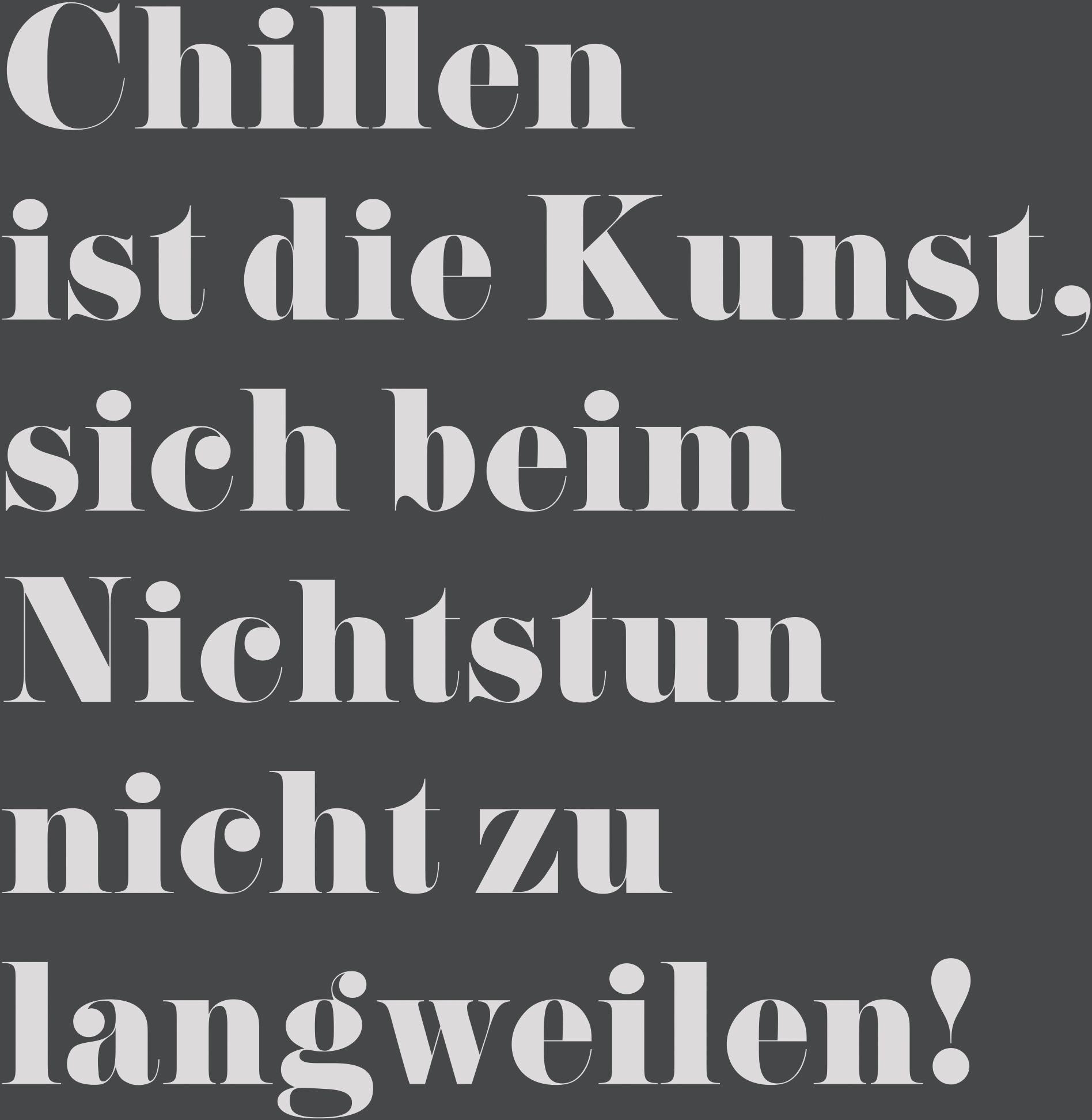 queence Dekokissen »Chillen ist die Kunst, ...« Kissenhülle ohne Füllung, 1 Stück