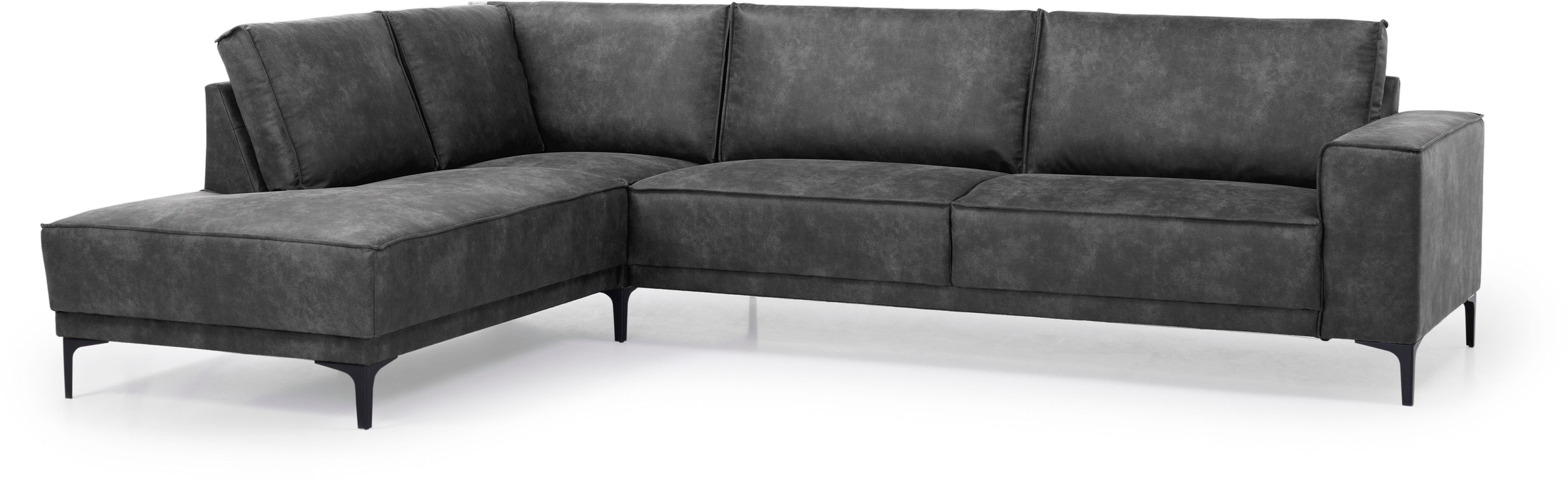 OTTO home Ecksofa "Polsterecke Oland, Struktur, Flachgewebe, Luxus-Microfas günstig online kaufen