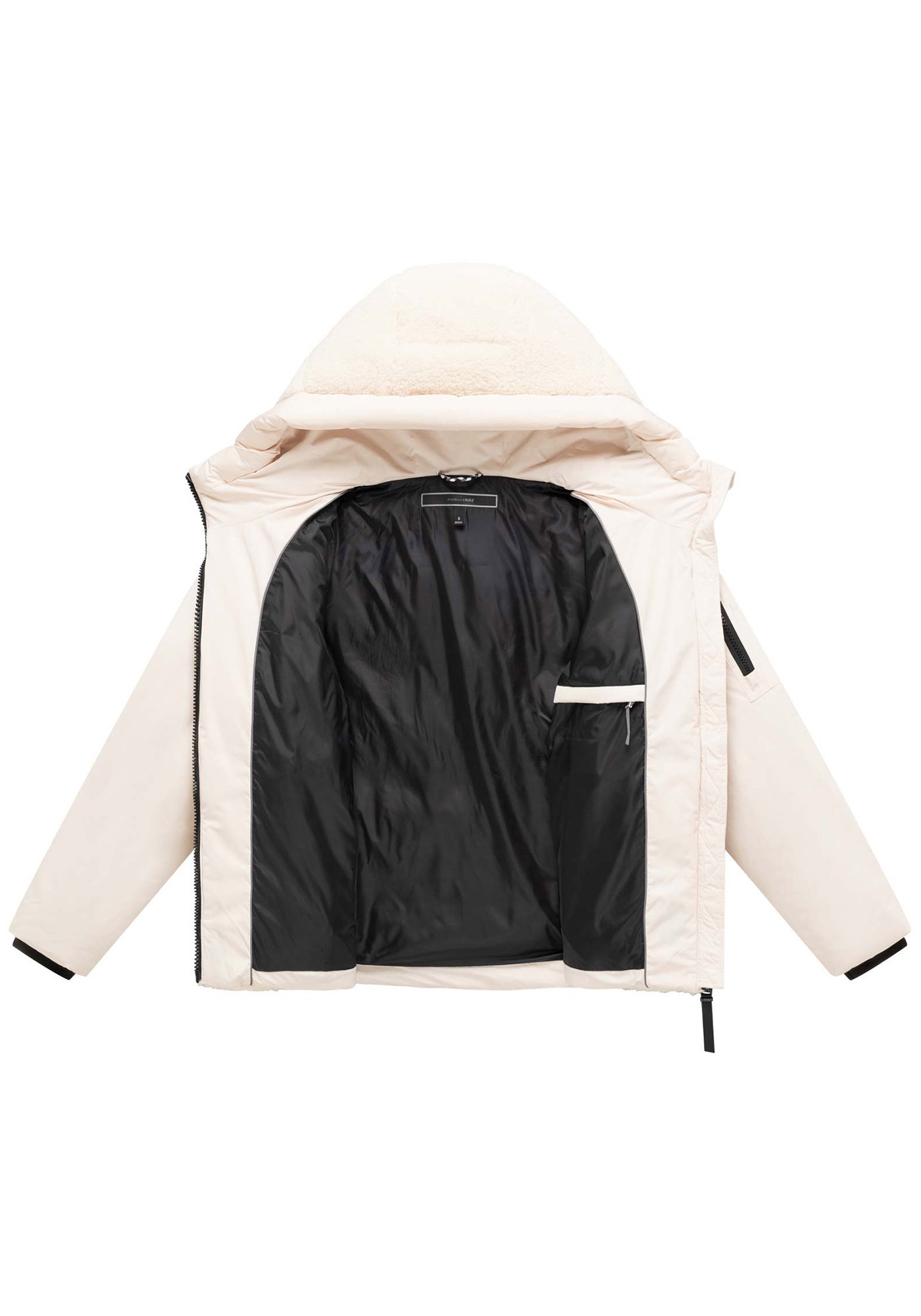 Marikoo Winterjacke »Elidee« mit Kapuze Winterjacke mit Kapuze und praktischen Reißverschlusstaschen