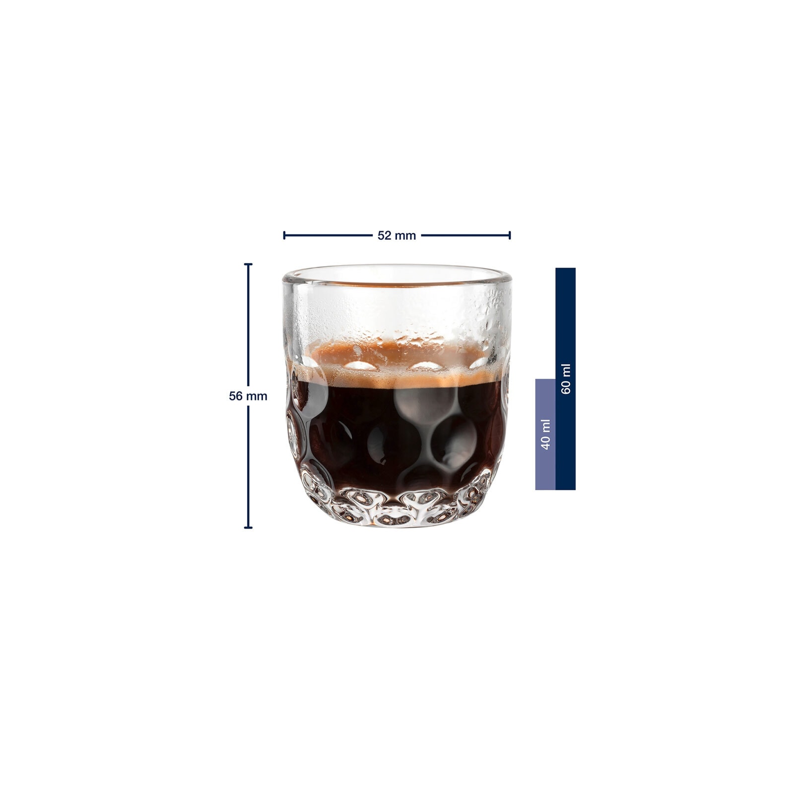 LEONARDO Espressoglas »Espressogläser (1) Gocce 60 ml 2er Set transparent«