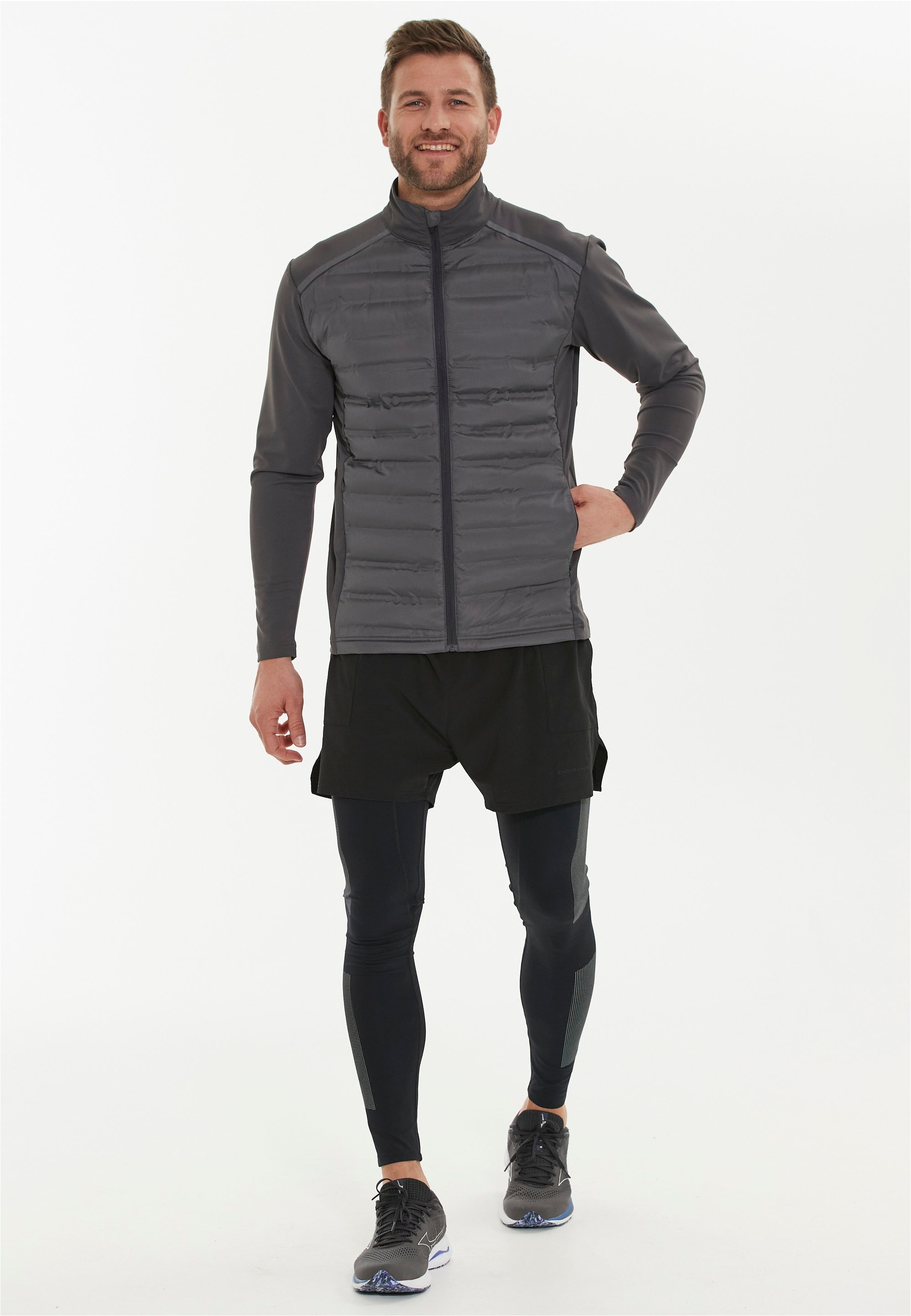 ENDURANCE Laufjacke »MIDAN«, mit wärmenden Steppeinsätzen