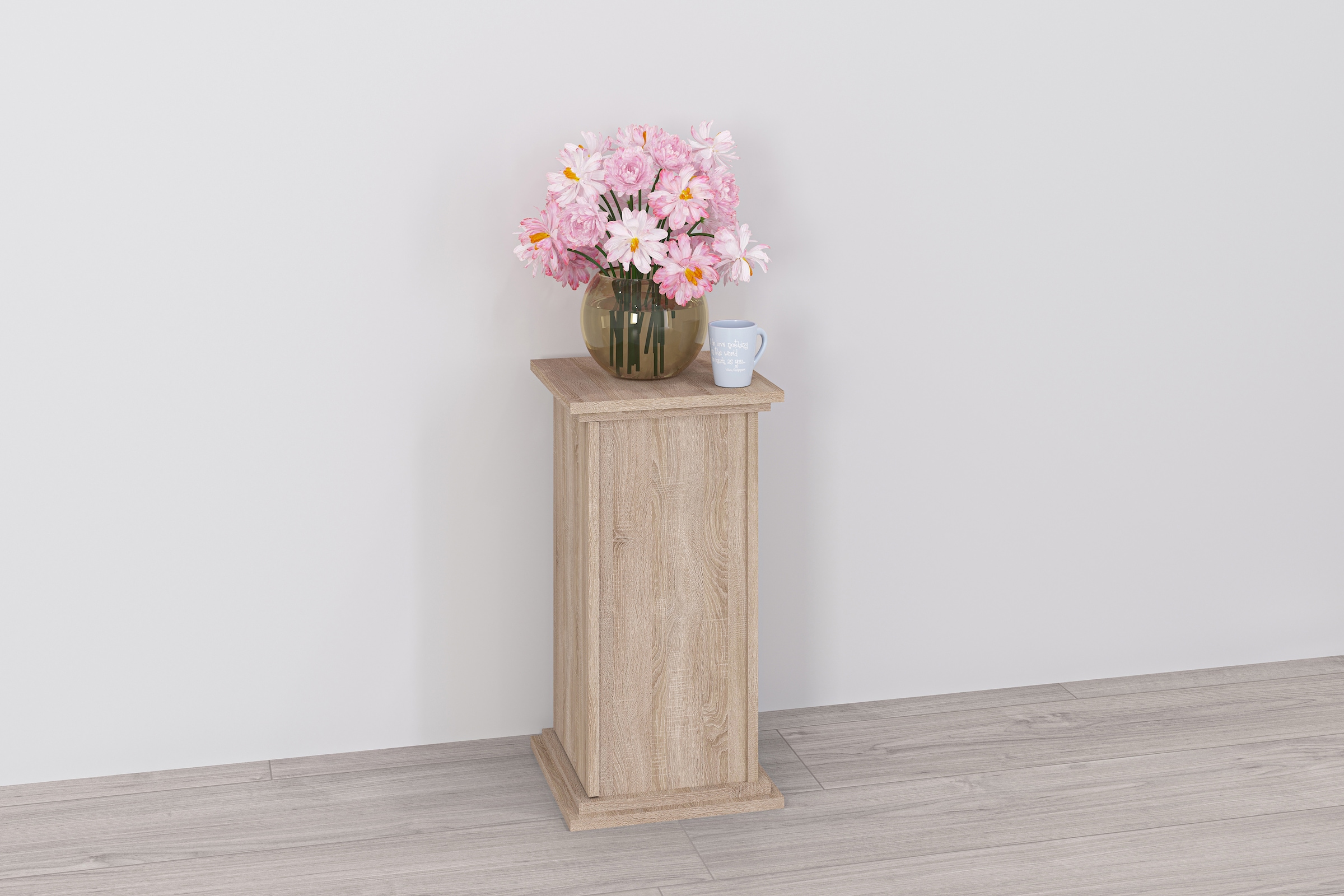 Container FMD, B:30cm H:57,4cm T:30cm, braun, Holzwerkstoff, Büro, Schränke, "Essex", Breite 30 cm