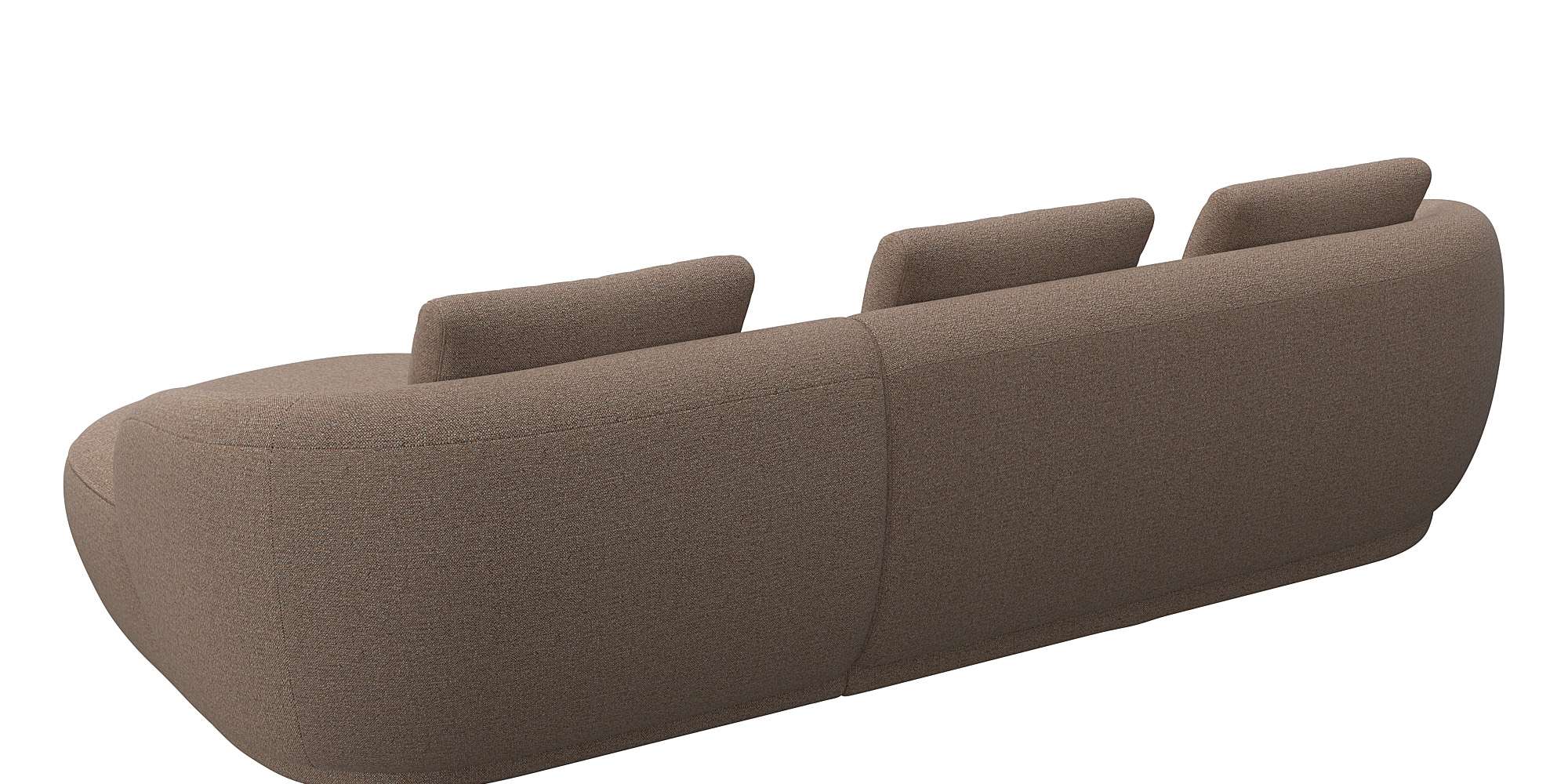 Thumbnail - FLEXLUX Wohnlandschaft "Torino, rund, L-Form, Sofa-Ecke mit Recamiere, Longchair-Sofa", Modernes, organisches Sofa-Desig...