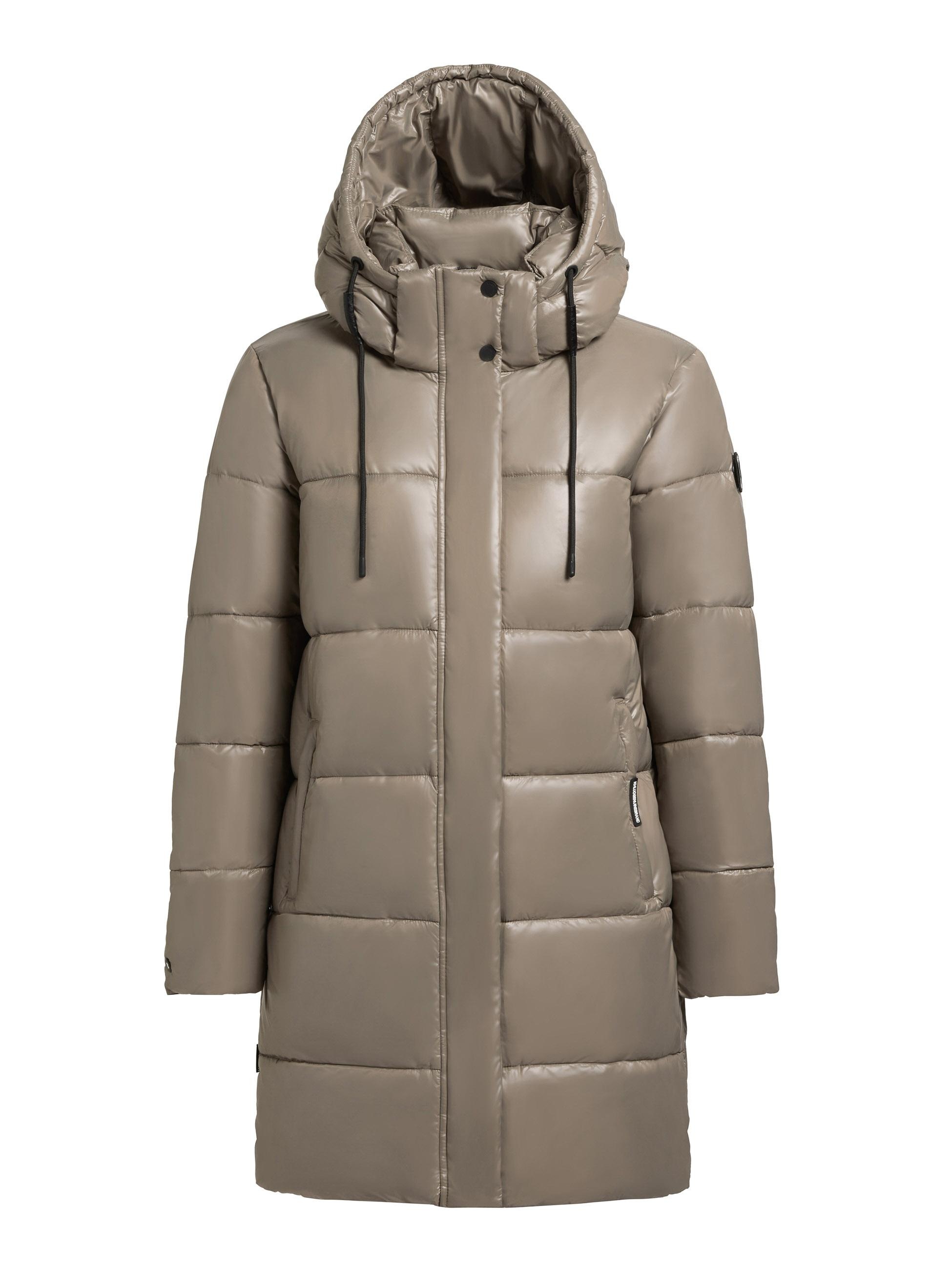 khujo Steppjacke »Jadet2-YM«, mit Kapuze, Schimmernder Winter Kurzmantel mit abnehmbarer Kapuze