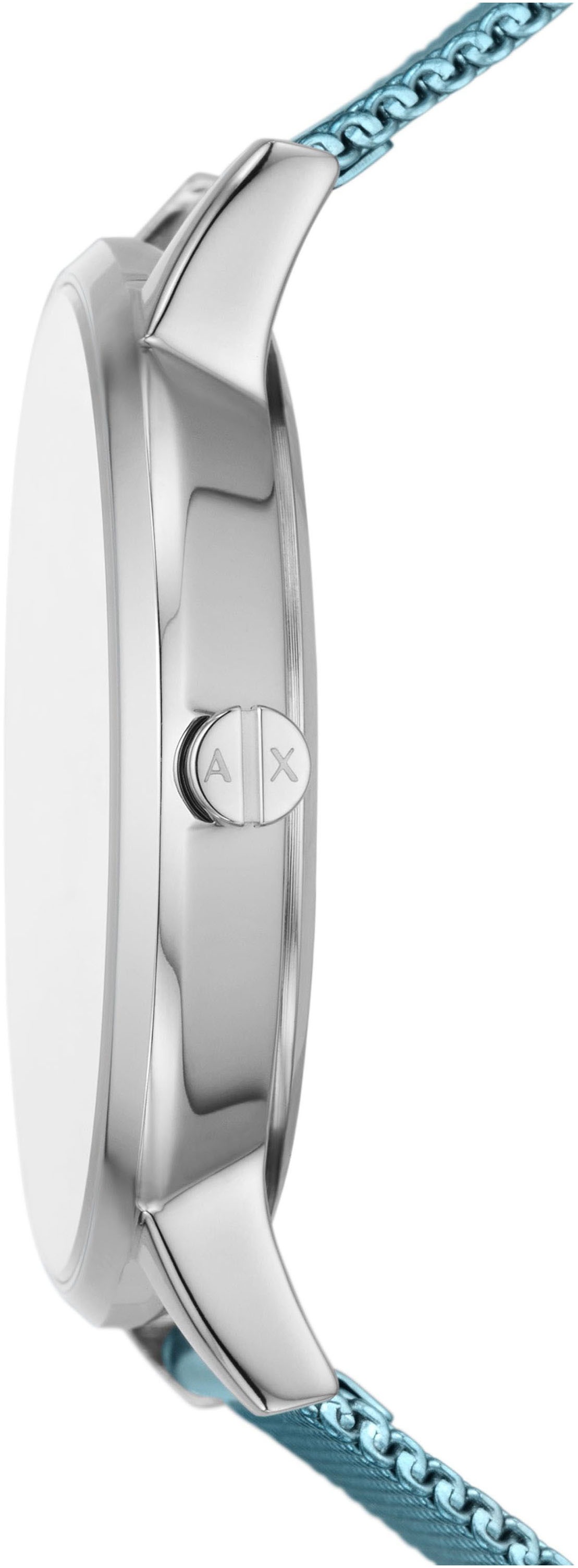 ARMANI EXCHANGE Quarzuhr, Armbanduhr, Damenuhr, analog, Edelstahlarmband