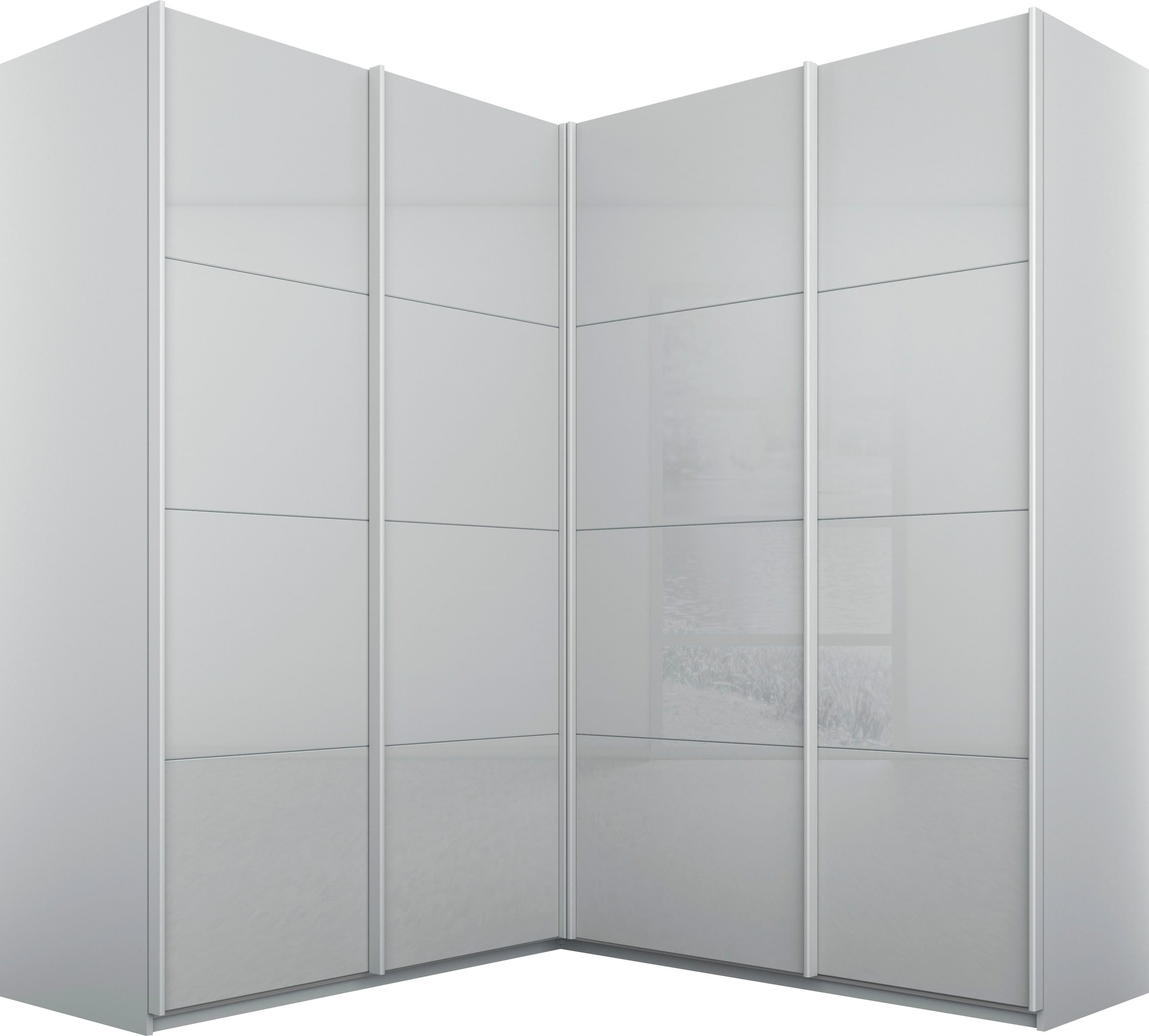 rauch Schwebetürenschrank "Kleiderschrank Garderobe Eckkleiderschrank QUADR günstig online kaufen