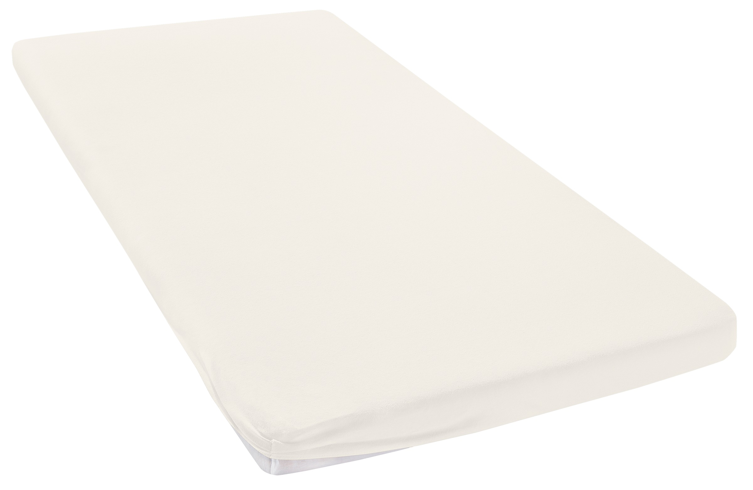 Spannbettlaken OTTO HOME, B:180cm L:200cmwollweiß, Jersey, Obermaterial: 100% Baumwolle, Bettlaken, "Physalis Topper Comfort, in Gr. 90x200, 140x200