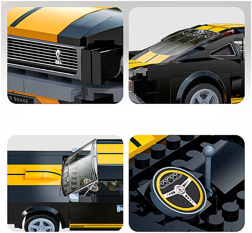 Jamara RC-Auto »CaDA, Bricks Shelby GT350 H schwarz 2,4GHz« Maßstab 1:20