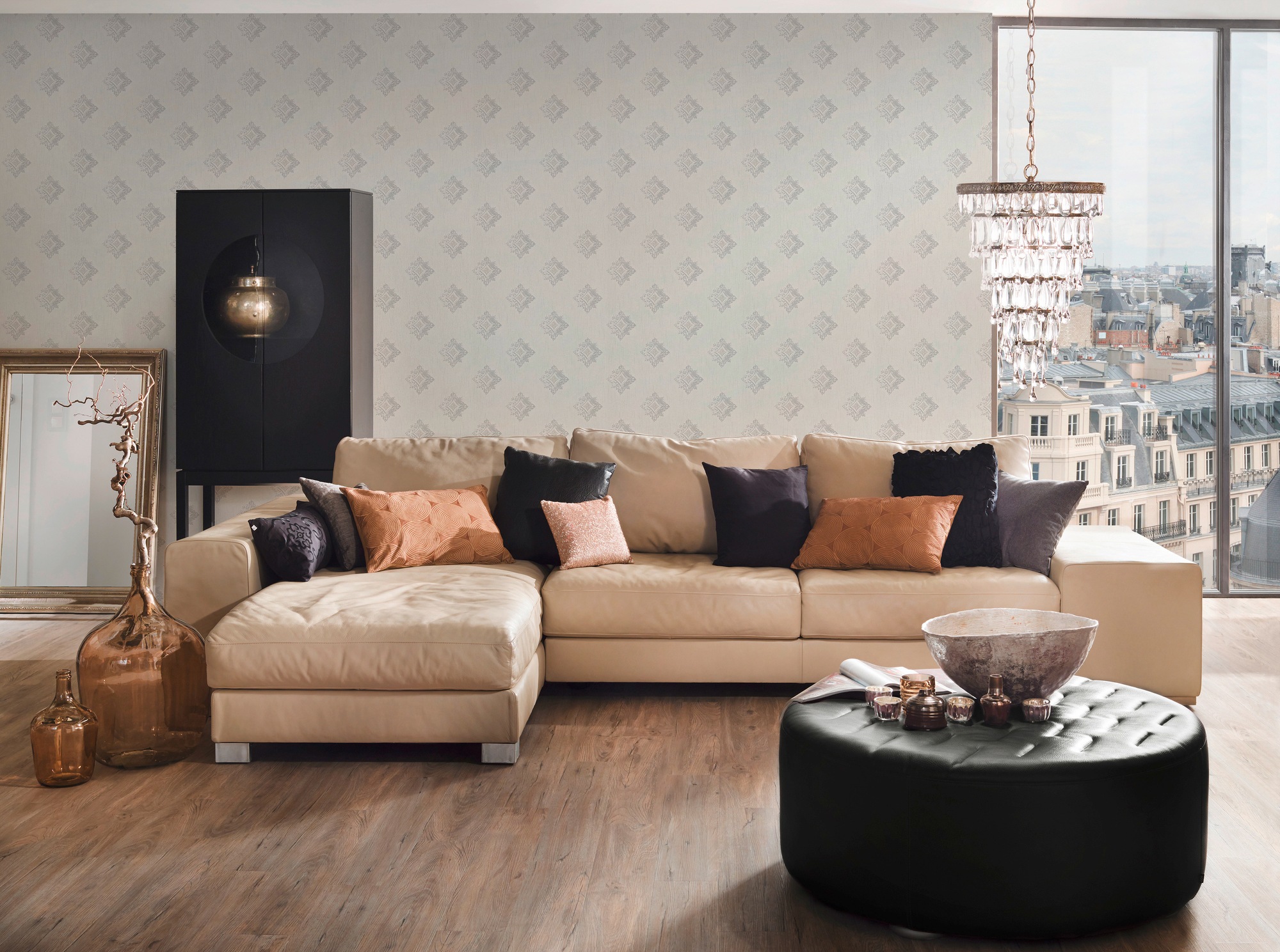 Architects Paper Textiltapete »Tessuto«, Barock-ornamental-gemustert, Tapete Barock Tapeten Wohnzimmer Schlafzimmer Küche modern Design Büro
