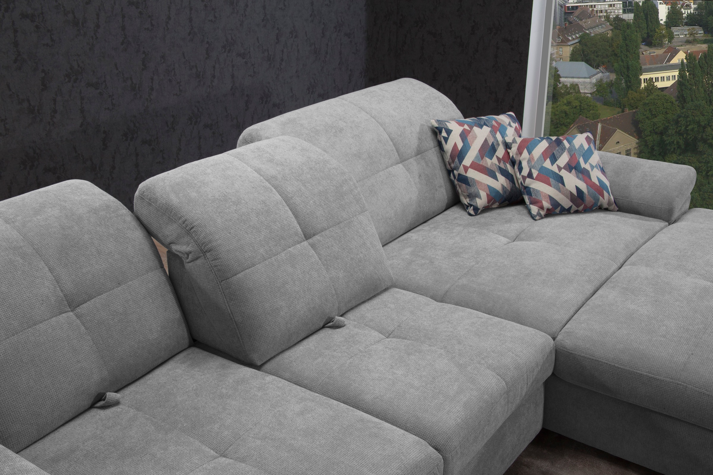 Thumbnail - alina Ecksofa "Nadira" wahlweise mit Bettfunktion und Stauraum