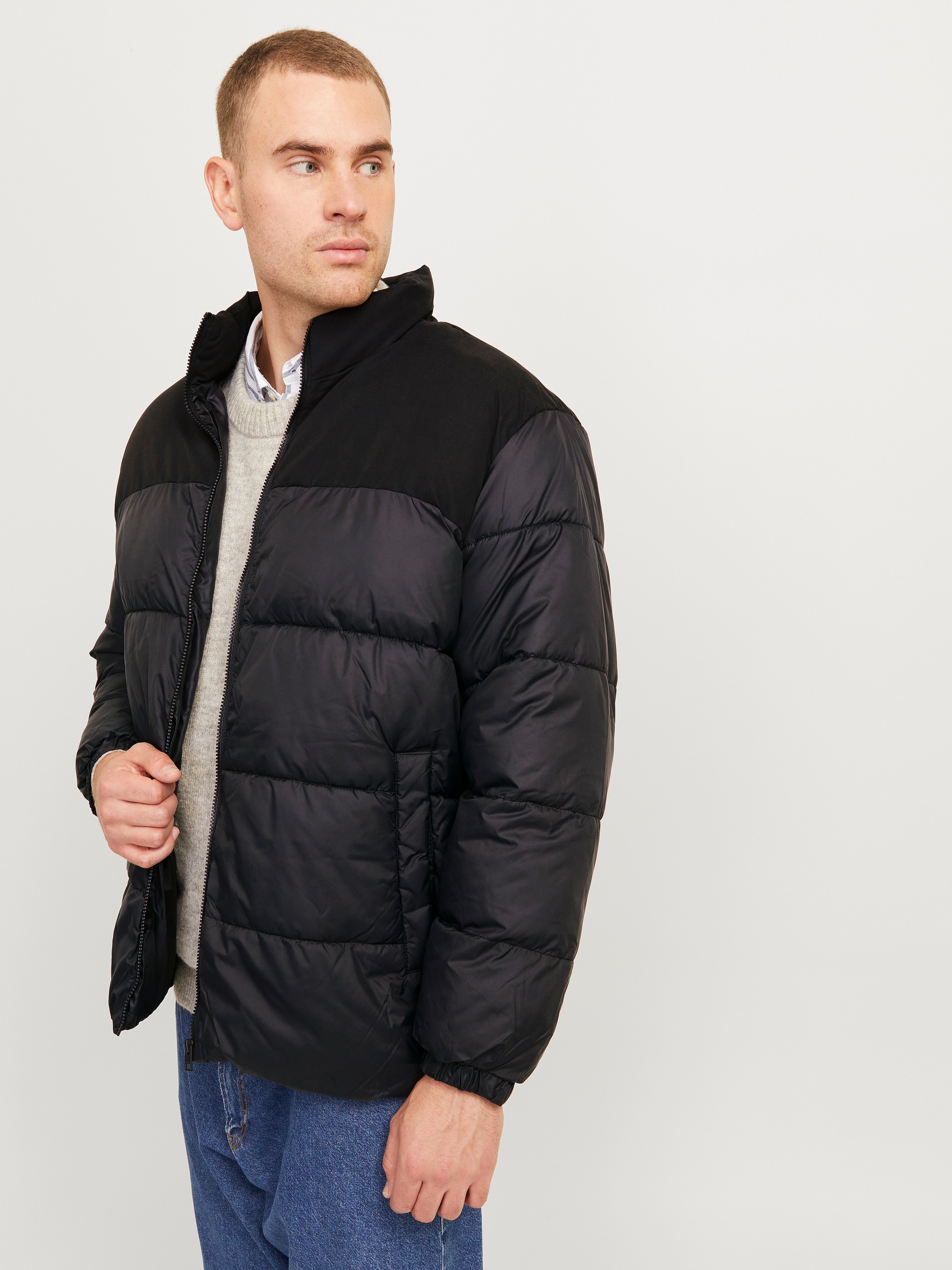 Jack & Jones PlusSize Steppjacke "JJMOON STAND COLLAR PUFFER PLS" günstig online kaufen