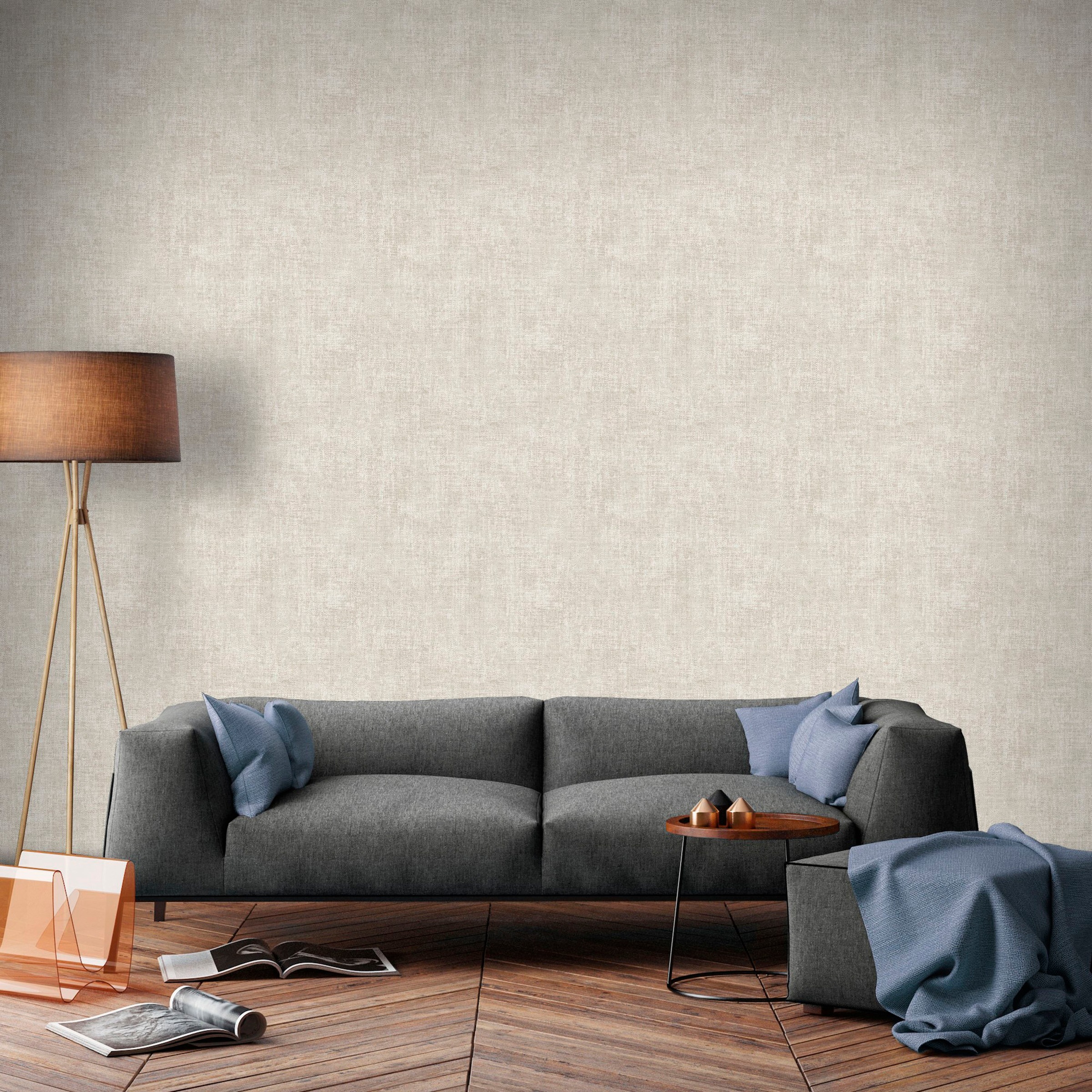 Superfresco Easy Vliestapete »Fabric Zara«, Natural - 10mx52cm