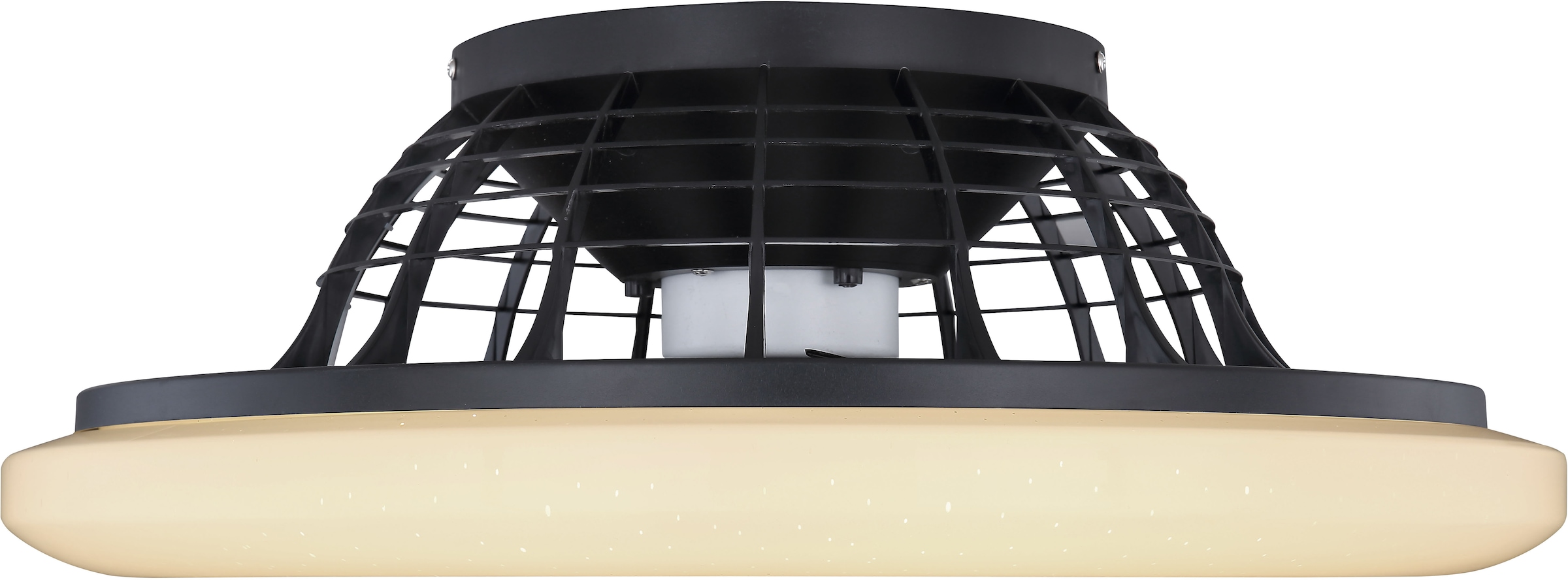 GLOBO LIGHTING Deckenleuchte »TRAVO«, Leuchtmittel LED-Modul | LED fest integriert, Ventilator/ Küche / Wohnbereich / Schlafzimmer /schwarz / Flügel innen