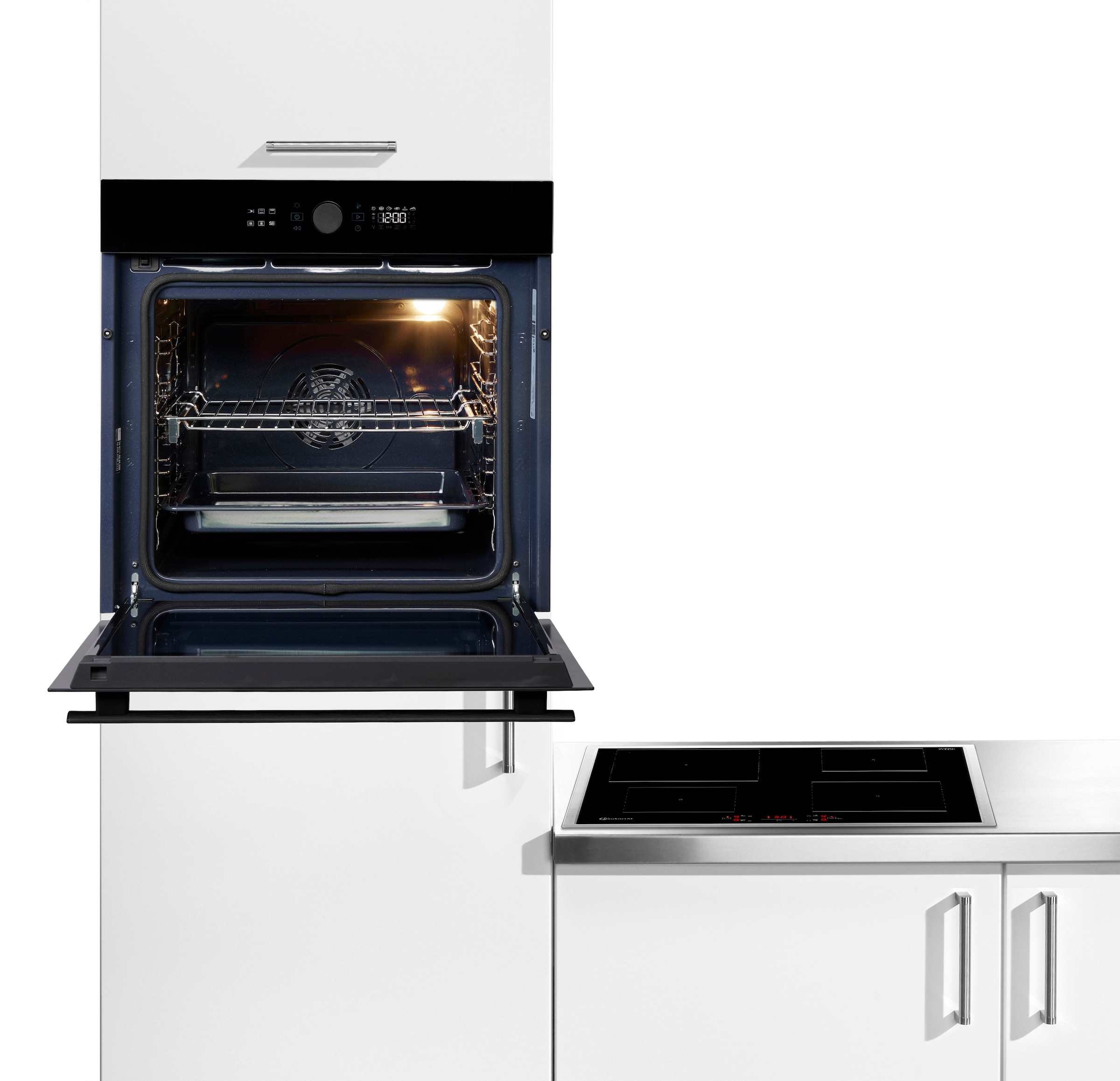 BAUKNECHT Backofen-Set »BAKO 920 Airfry« mit Teilauszug Set, 2 Stk. tlg. AirFry-Funktion – die gesündere Alternative zur Fritteuse