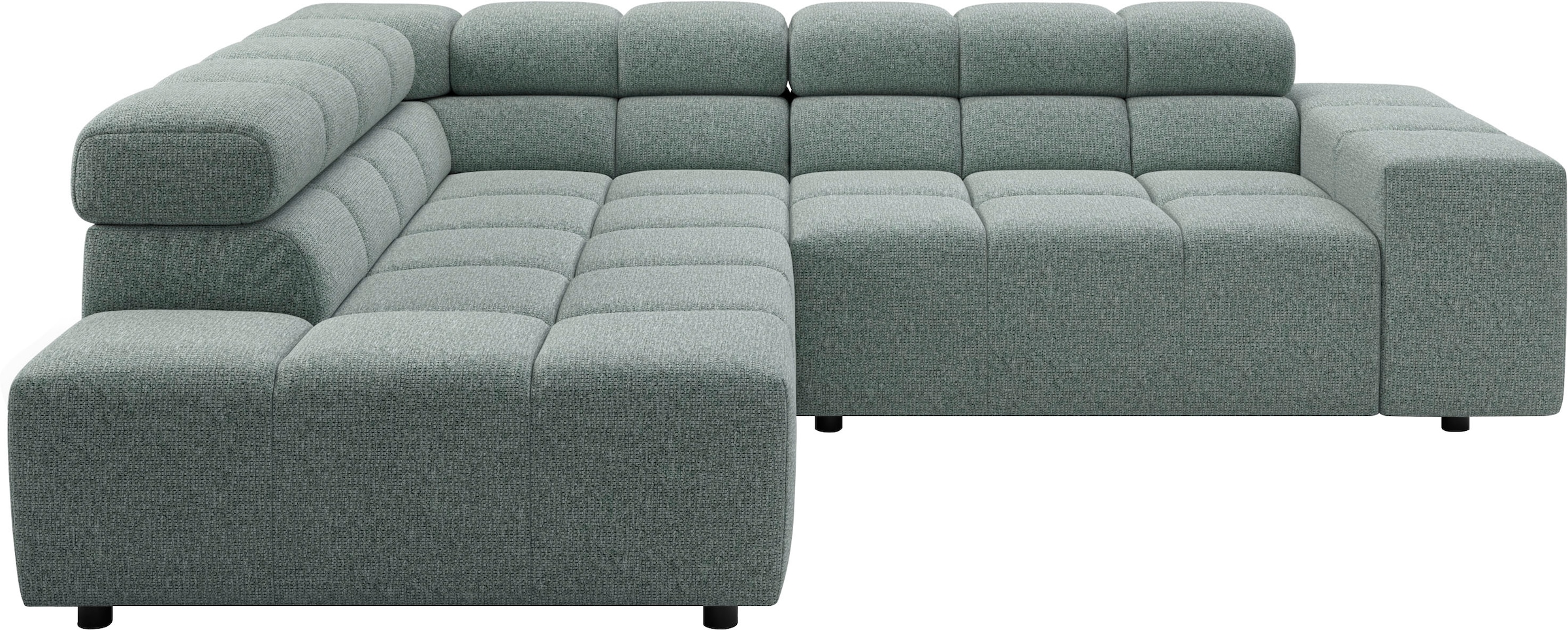 Home affaire Ecksofa "Ancona, Ecksofa, incl. Kopfteilverstellung, Breite 249 cm, L-Form" wahlweise elektrische Sitztiefenverstellung