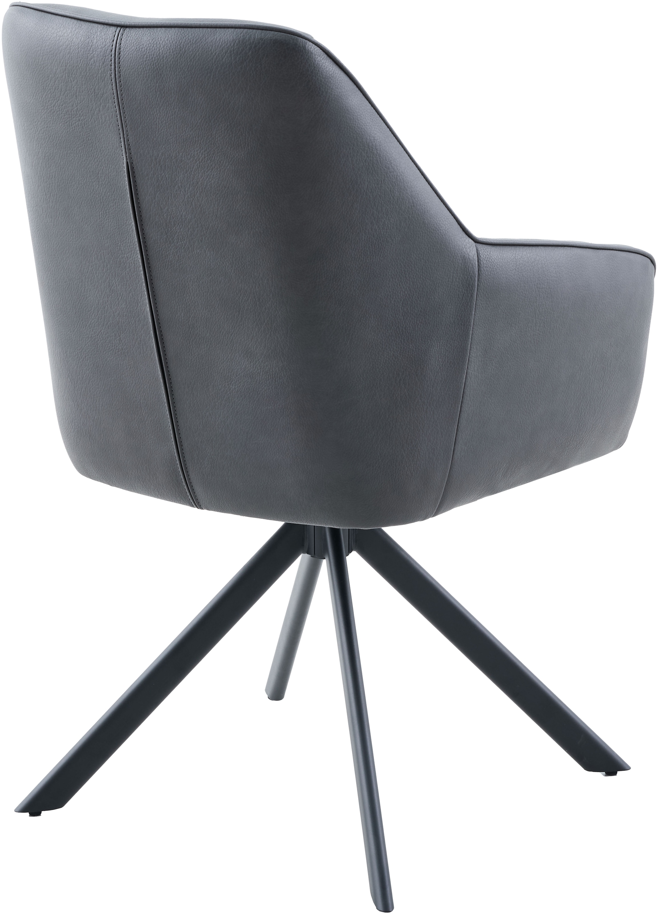 HELA Armlehnstuhl »POLINA« (Set) 2 Stk.4-Fuß, 360° drehbar, Ovalrohrgestell, Armlehnen, Lederoptik