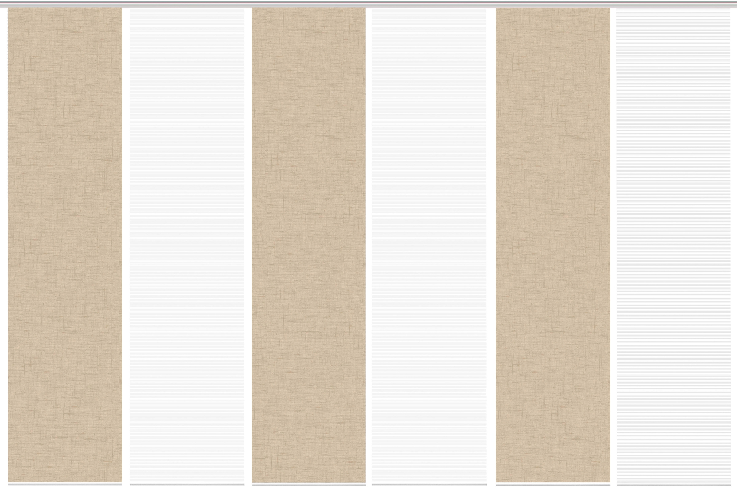 Vision S Schiebegardine »PIVE 6er SET« Paneelwagen 6 Stk. tlg. Schiebevorhang Digidruck 6er Set PIVE