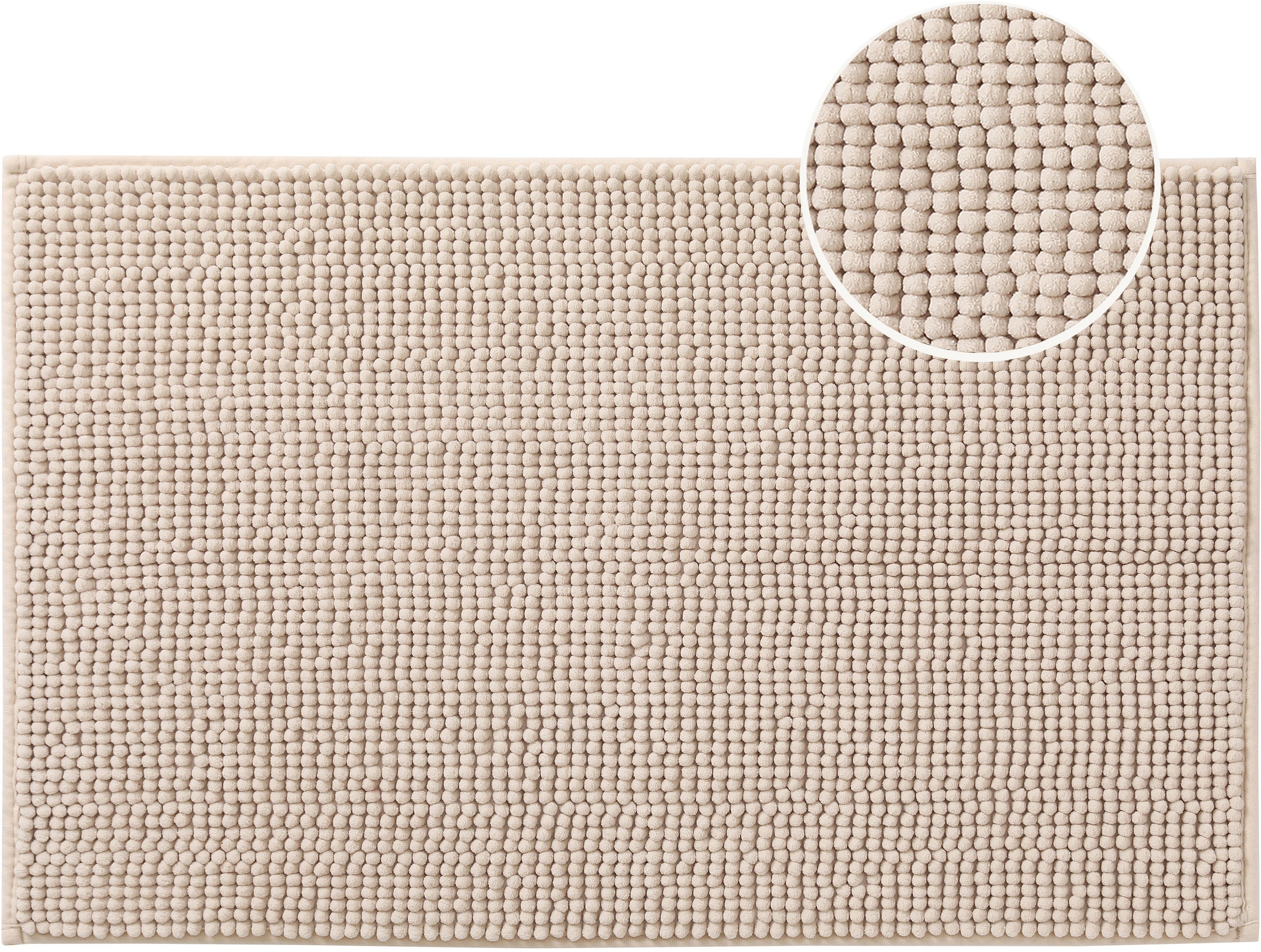 my home Badematte »Vanessa Chenille, Badvorleger, Badezimmer Teppich, Duschvorleger«, beidseitig nutzbar-strapazierfähig-fußbodenheizungsgeeignet-schnell trocknend, Uni Farben, besonders weich, rechteckig