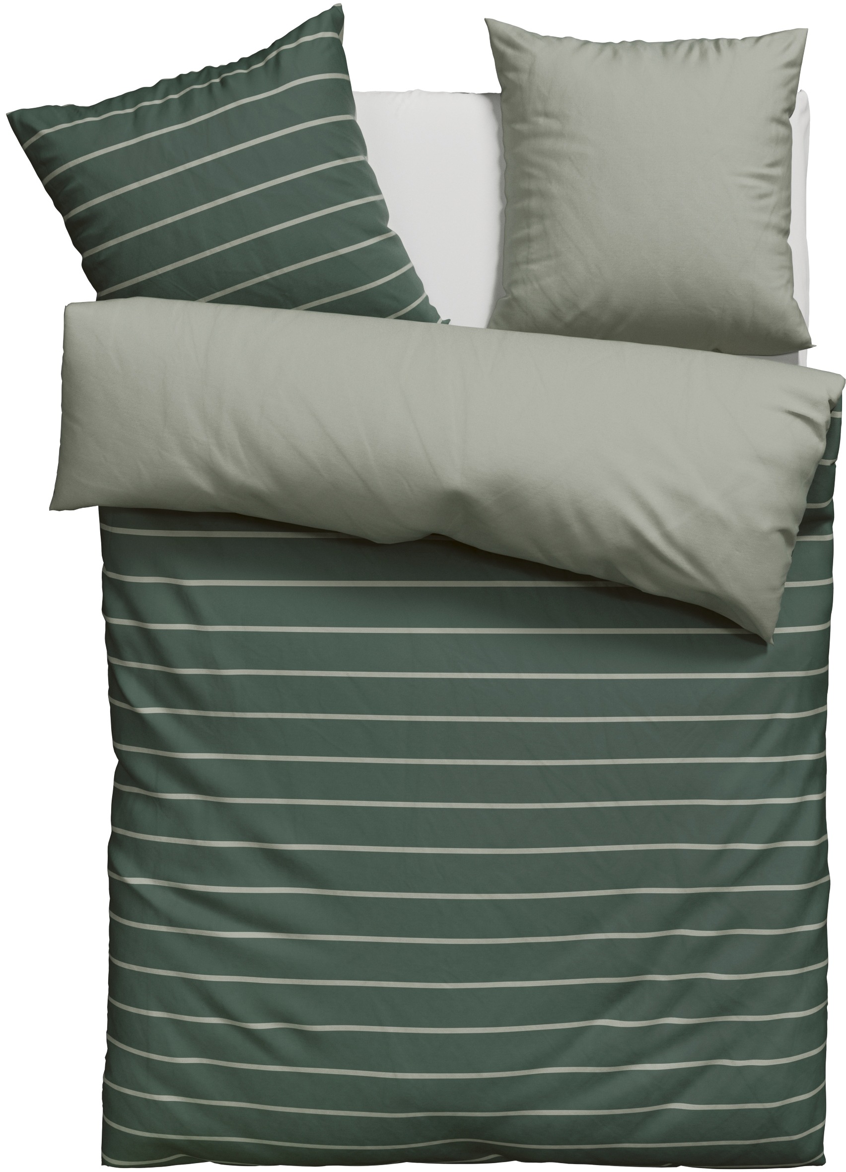 my home Bettwäsche "Katja" 2 tlg. Bettwäsche aus Baumwolle, Bettwäsche mit günstig online kaufen