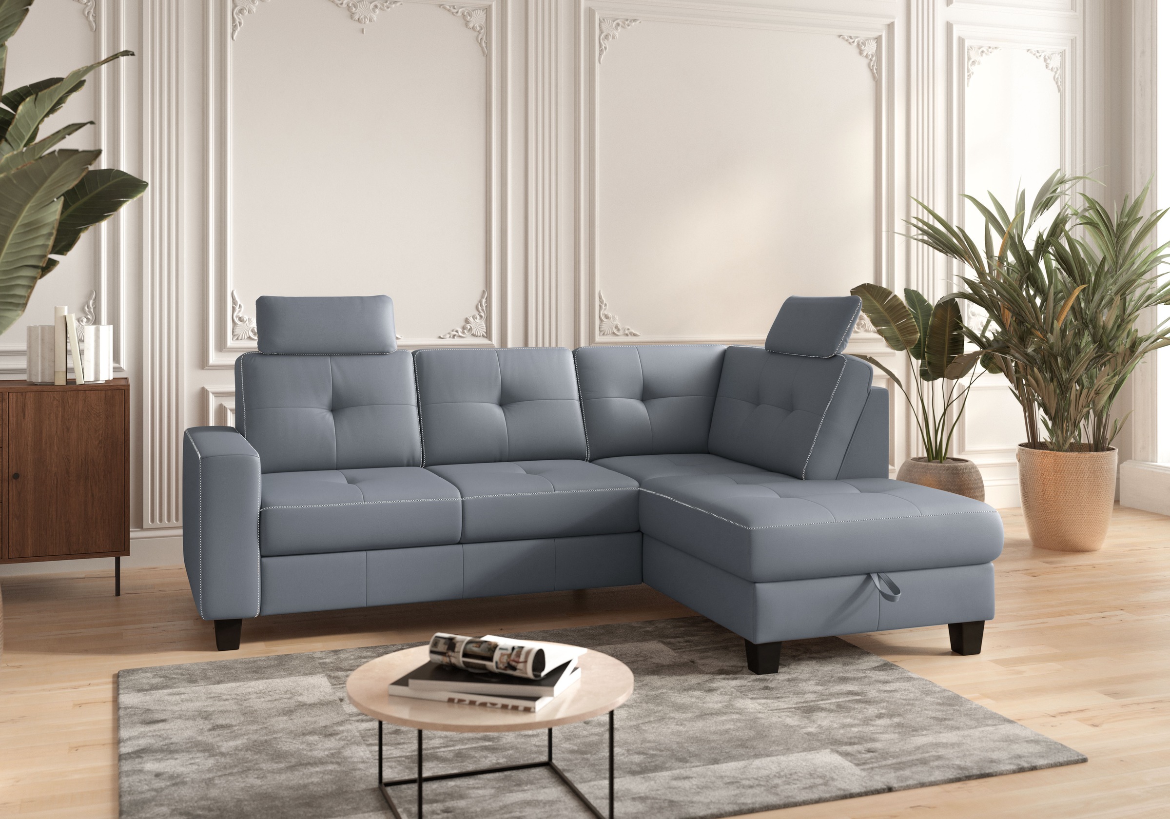 PLACES OF STYLE Ecksofa "Varese" wahlweise mit Bettfunktion und Bettkasten günstig online kaufen