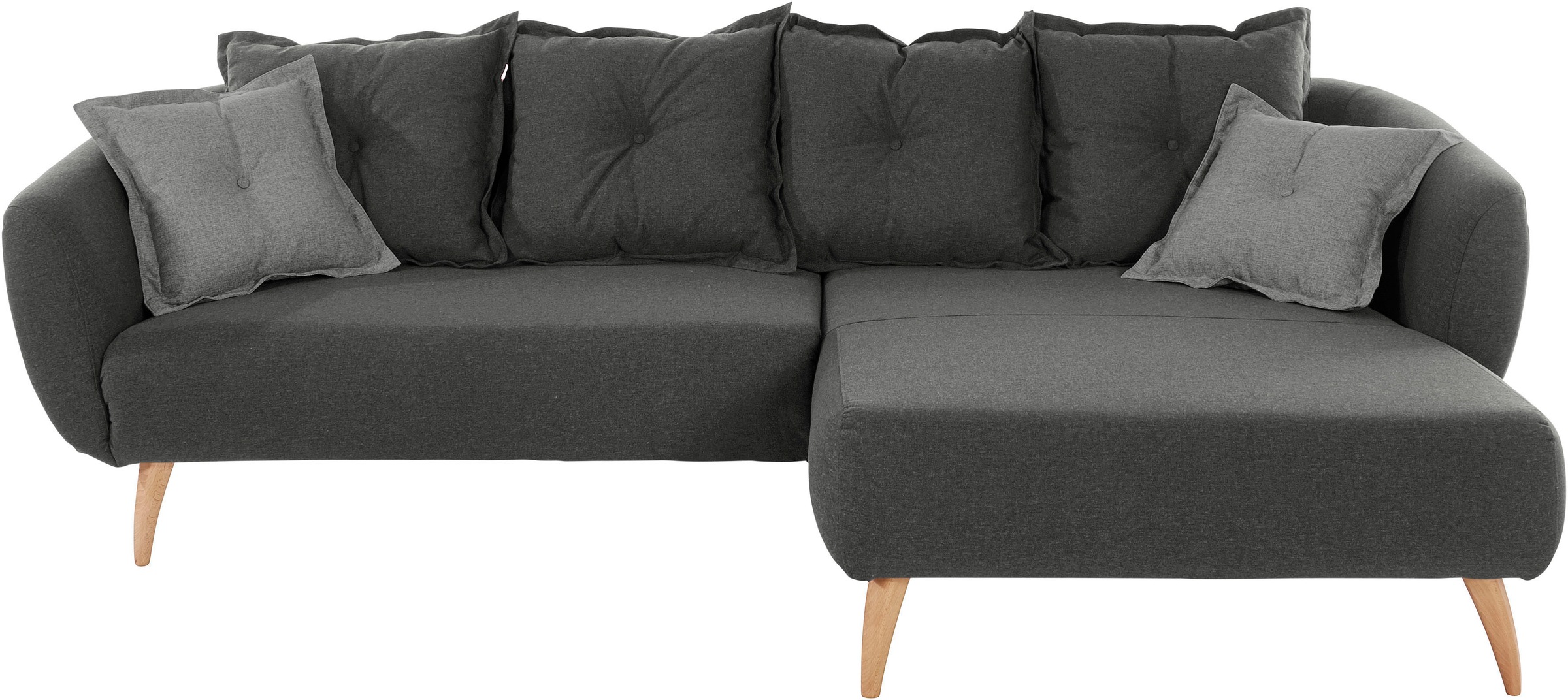 Home affaire Ecksofa "Baggio formschöne Polsterecke, bequem, Breite 277cm, günstig online kaufen