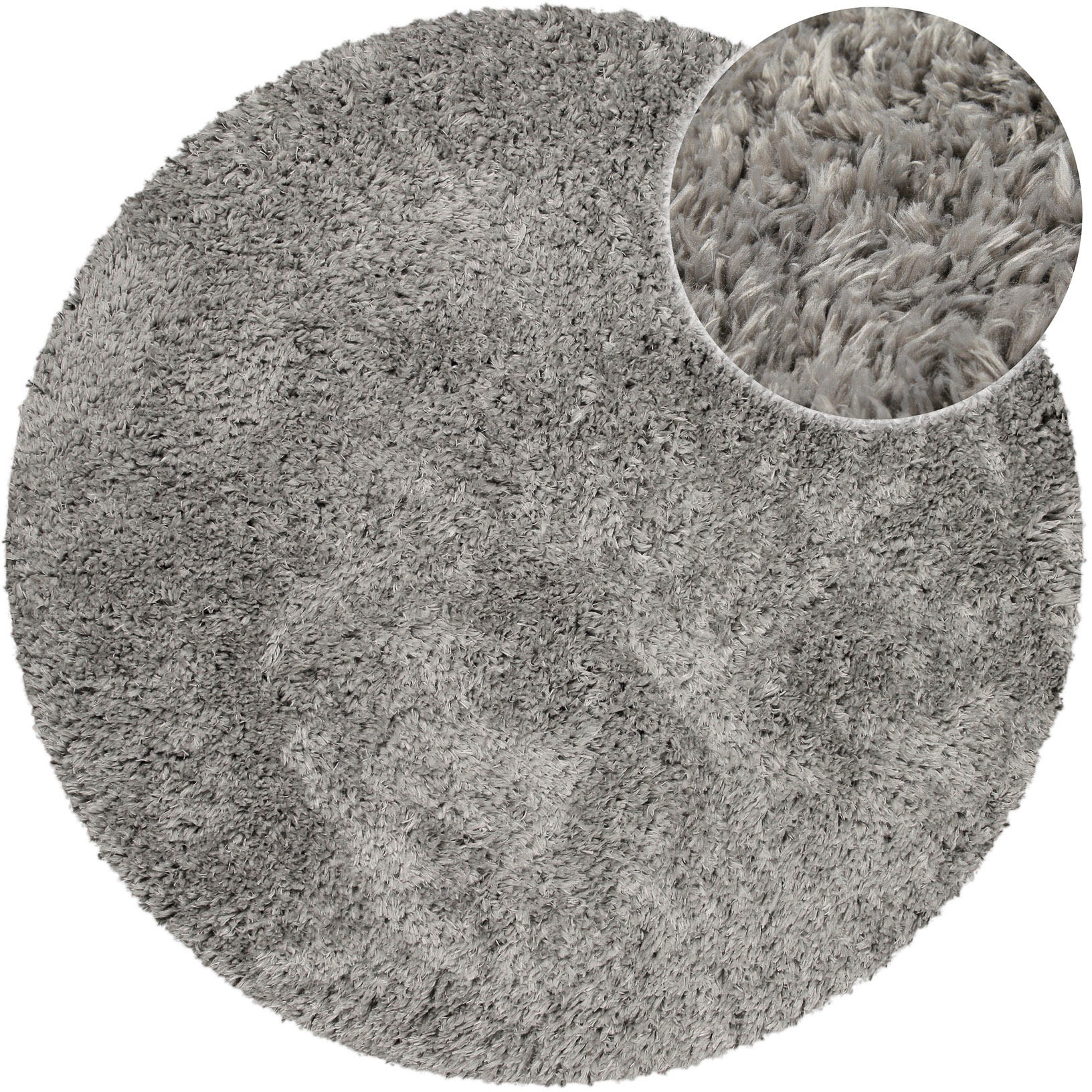 OTTO home Hochflor-Teppich "Josetta" rund 50 mm Höhe Langflor, Shaggy, dich günstig online kaufen