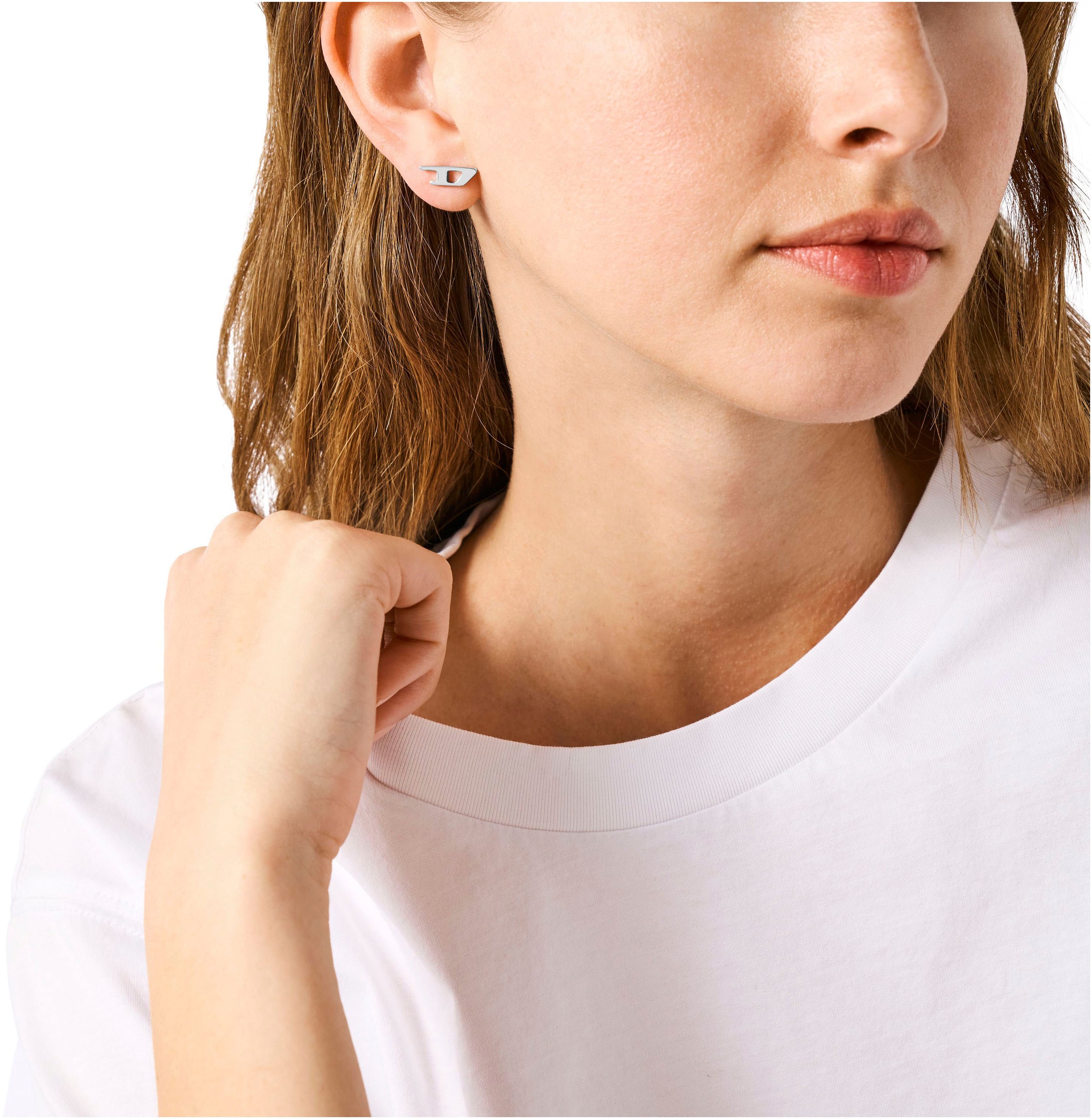 Diesel Single-Ohrstecker »Schmuck Geschenk Edelstahl Ohrschmuck Ohrring, DX1519040, DX1520710«