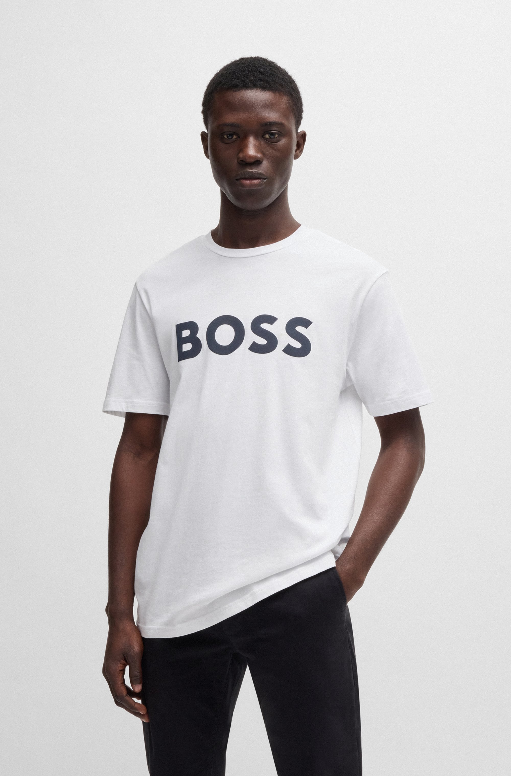 BOSS ORANGE T-Shirt "Thinking 1", mit großem BOSS Druck auf der Brust günstig online kaufen