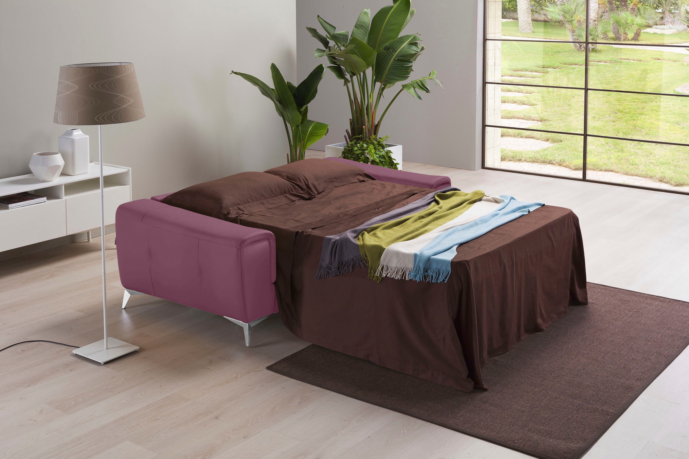 Egoitaliano Schlafsofa "Francine, Designsofa, Loungesofa mit Dauerschlaffun günstig online kaufen