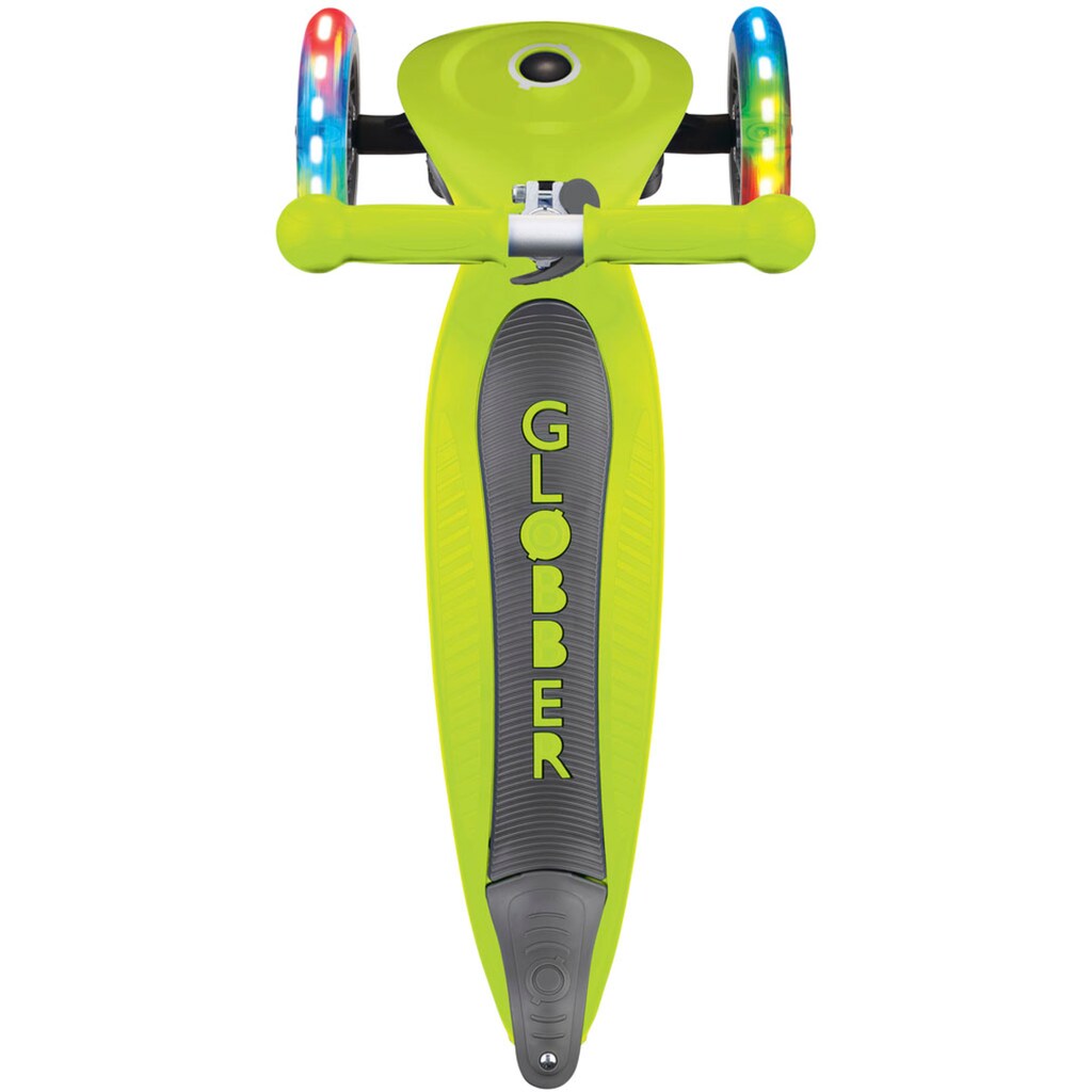 Globber Dreiradscooter »JUNIOR FOLDABLE LIGHTS, mit Leuchtrollen«