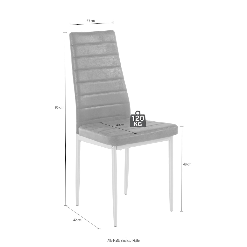 INOSIGN Esszimmerstuhl »Kate«, (Set), 4 St., Microfaser