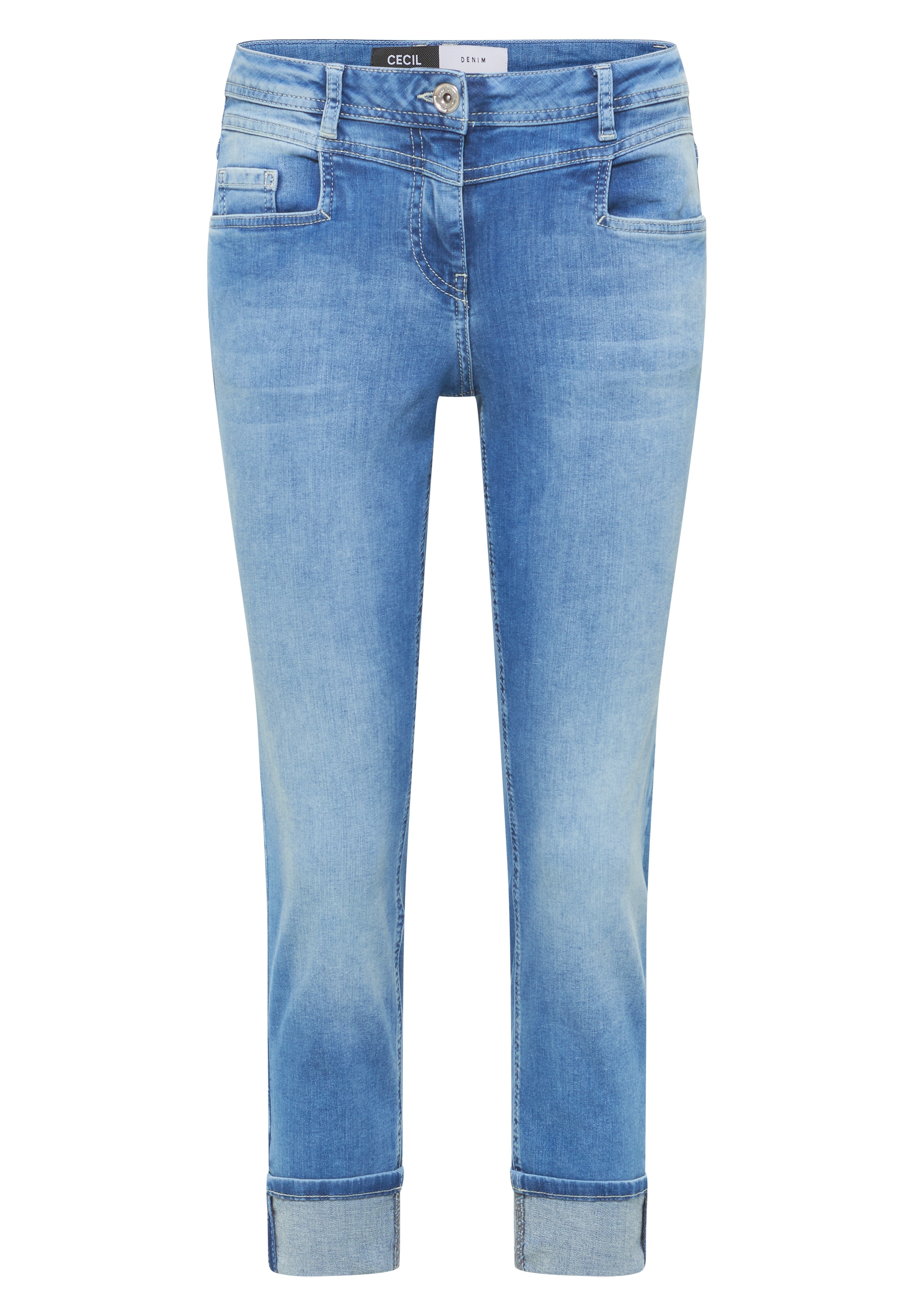 Cecil 5-Pocket-Jeans »Style Scarlett« mit Turn-up
