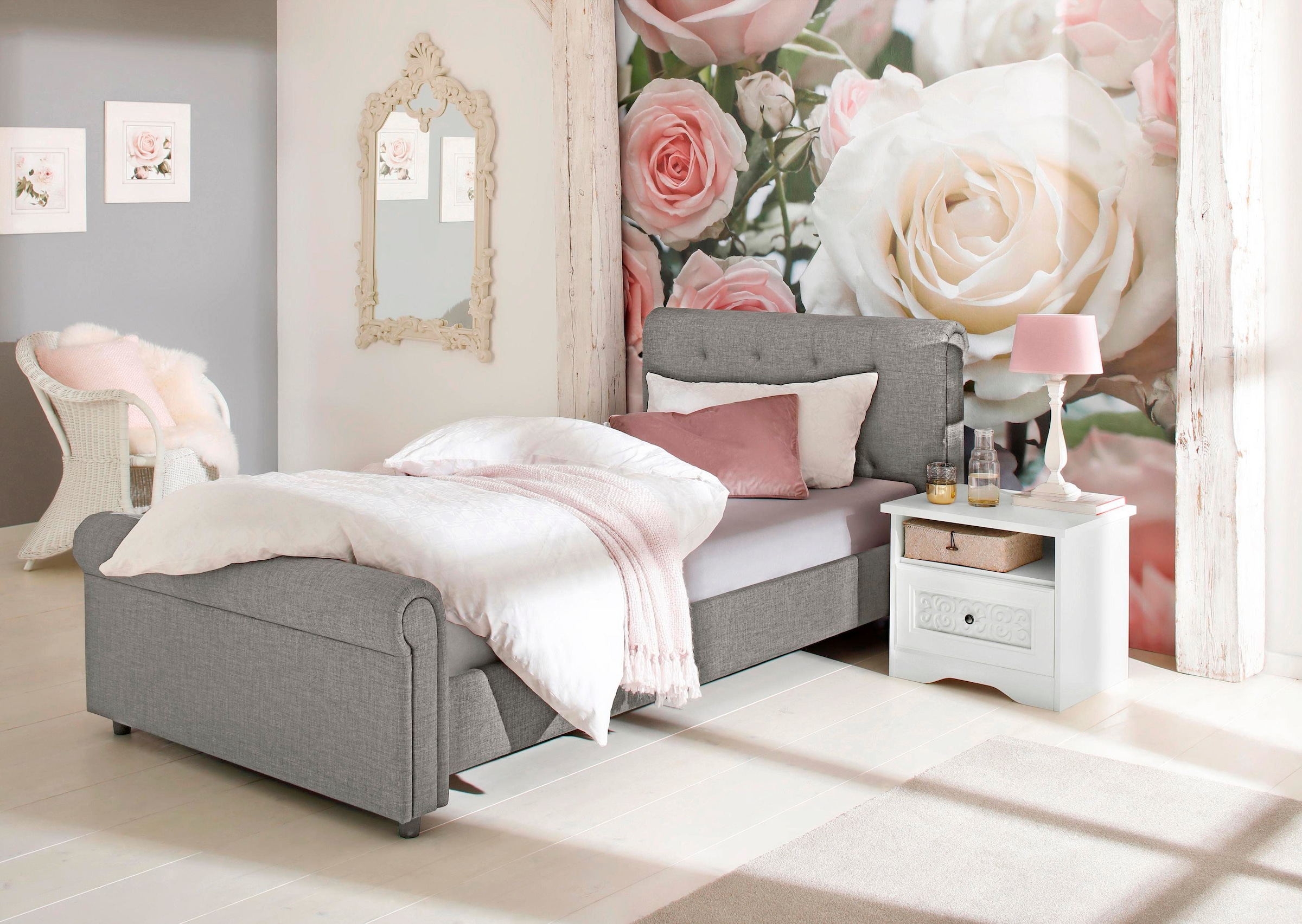 Komar Fototapete »Floraison - Größe 368 x 254 cm«, bedruckt, Wohnzimmer, Schlafzimmer