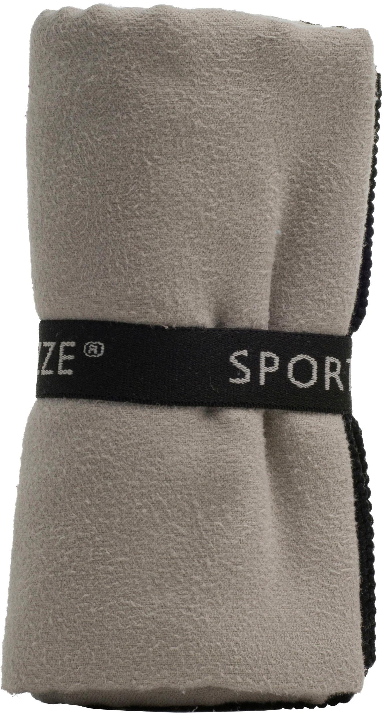 Gözze Sporthandtuch »Sports by Gözze«, (2 St., 2er Set Sporthandtücher 50 x 100 cm), im Set, schnell trocknend, Mikrofaser, für Sport, Reisen & Camping