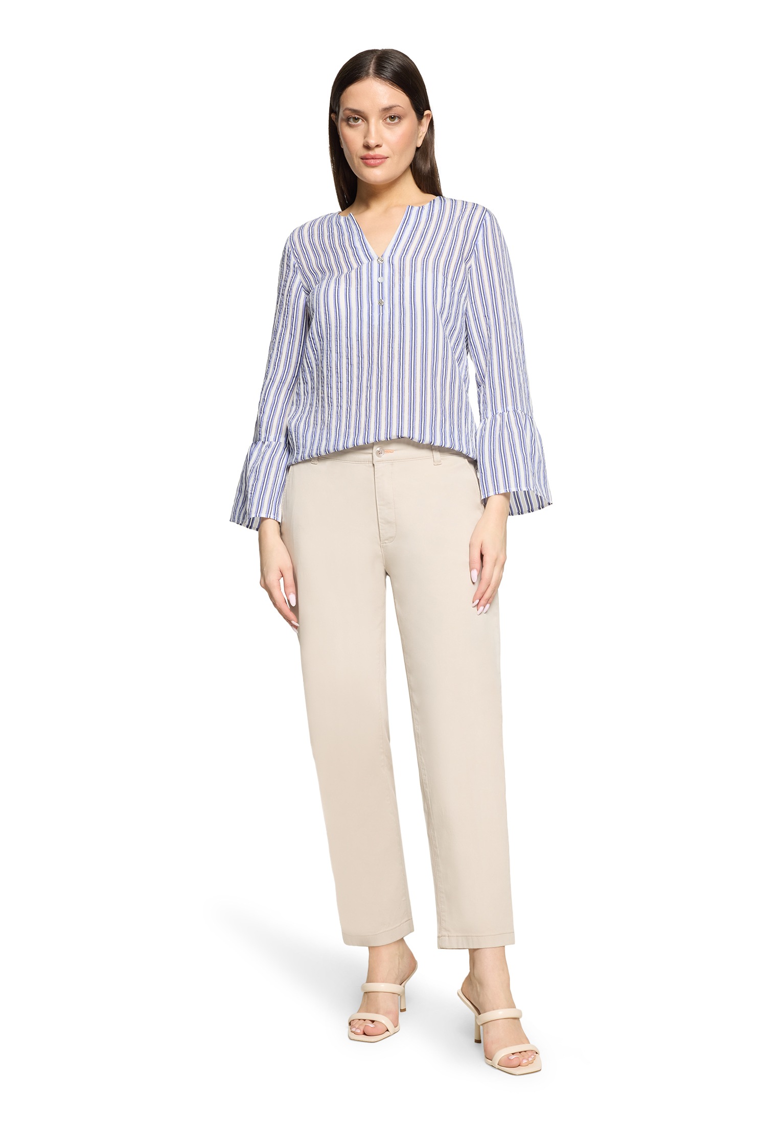 Cartoon Schlupfbluse »Damen mit Streifen«